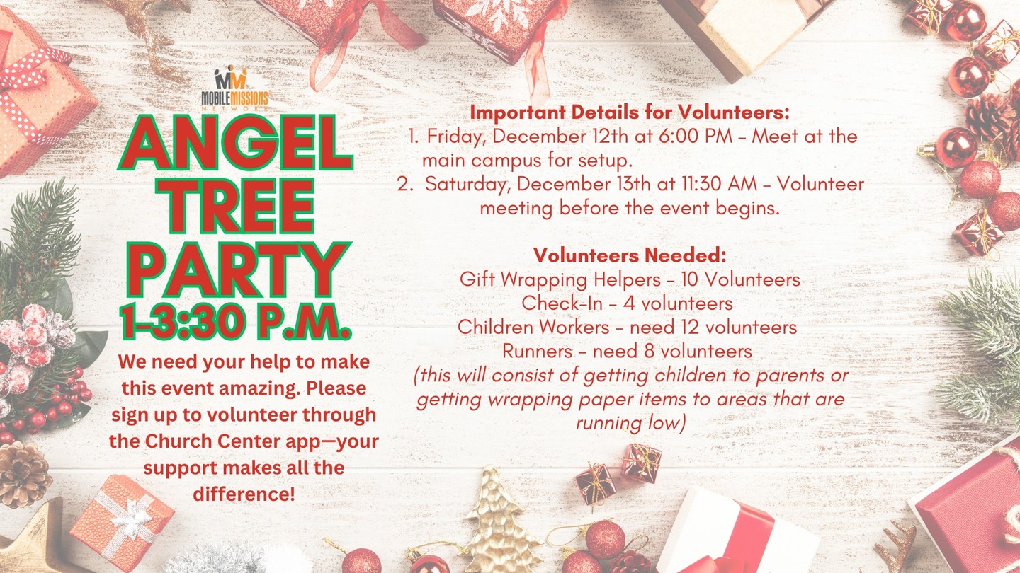CIO Weekly Nov 26: Lizards, Angel Tree, December Schedule and Give Thanks!