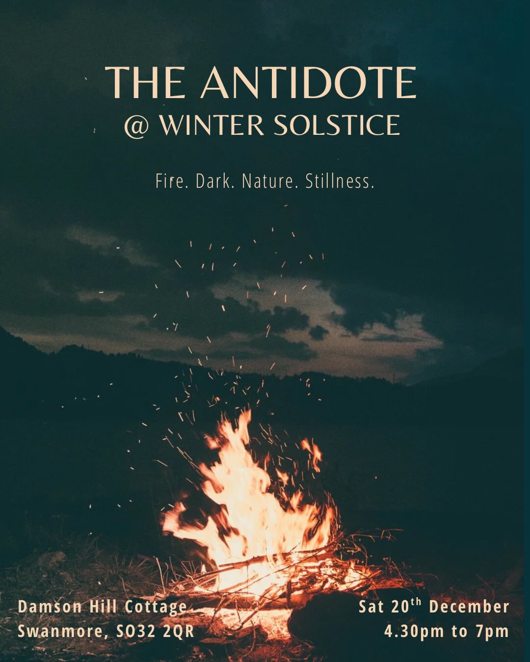 something still is this way coming
this winter solstice time
🌑🔥🌑
send me a DM or email to book
#nature #natureconnection #winter #wintersolstice #slow #still #dark #fire #hampshire