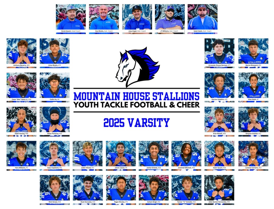 What an incredible season for the Mountain House Stallions!
This year, we celebrated:
4 winning team records
4 playoff runs
and proudly launched 2 inaugural cheer teams
marking another amazing chapter in our growing program!