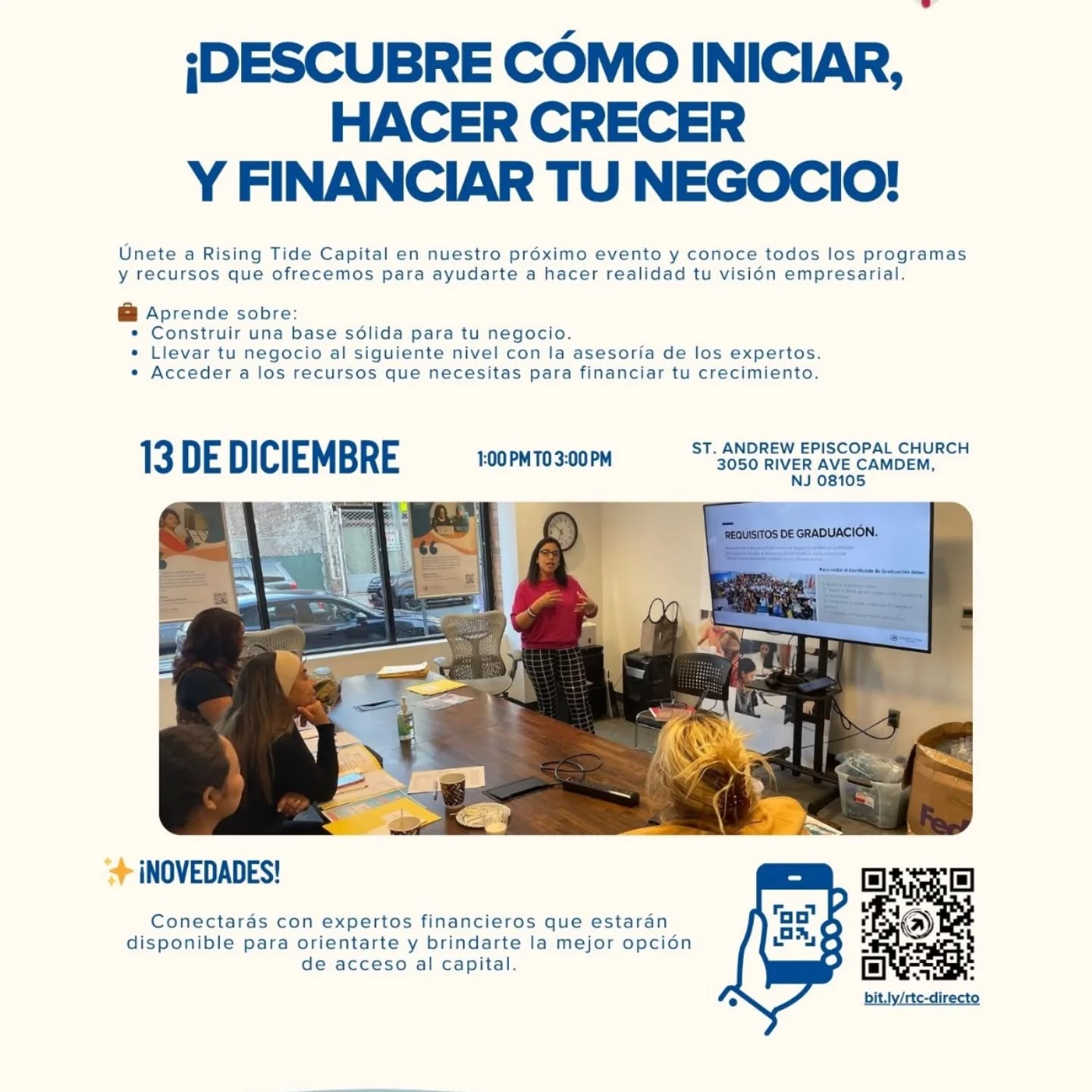 🌟 Exciting News! 🌟
MINA is honored to participate as a Community Partner in the upcoming event hosted by Rising Tide Capital on December 13, 2025.
We’re grateful for the opportunity to support initiatives that uplift, empower, and create meaningful impact in our community.
Stay tuned and join us as we continue to build stronger pathways for entrepreneurs and families. 💛✨
📅 December 13, 2025
📣 More details on the flyer!
#MINALenders #CommunityPartner #RisingTideCapital #CommunityImpact #TogetherWeRise NYCEvents MINACommunity
