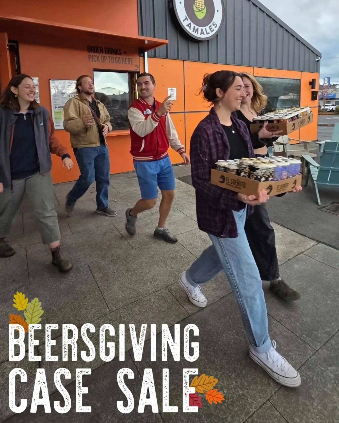 Happy Beersgiving 🍂🥧🧡
Are you stocked up for the festive week ahead? Can you imagine pairing your turkey feast with a Blackberry Saison, your slice of pumpkin pie with an Imperial Stout, or watching the parade with a Mexican Lager? Sounds like a perfect holiday to us! Come build your own mixed case of El Sueñito beer at either location and get 15% off.
Sale runs from now until Wednesday 11/26. Discount available for in-person orders only.