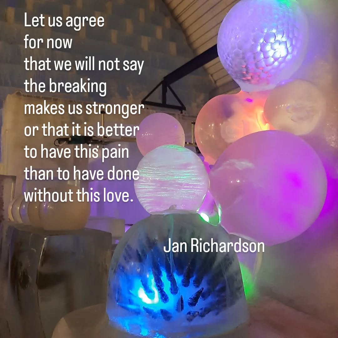 On grief, ever lasting ever changing