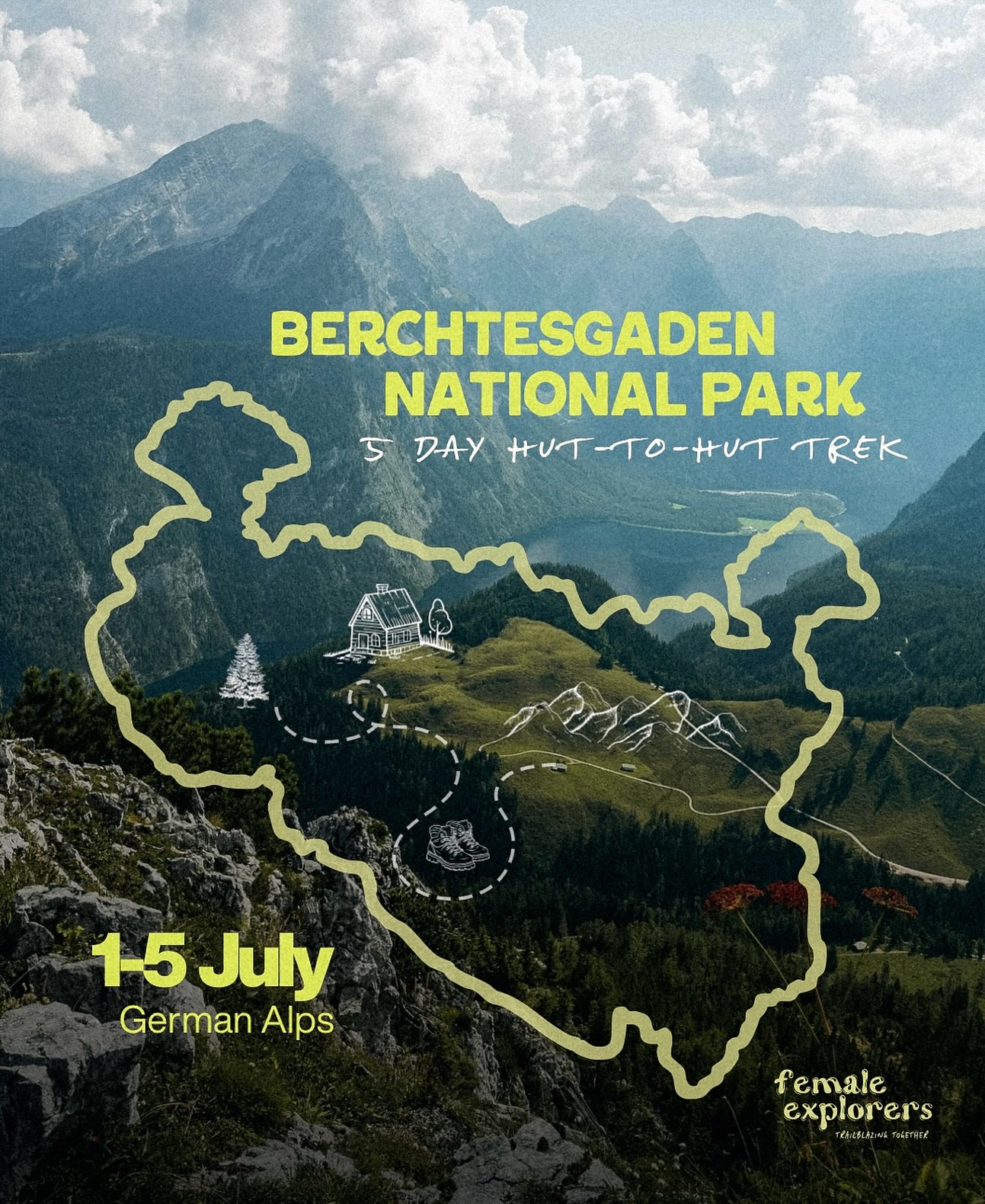 🤩 We’re very excited to announce the next episode of our Female Explorers Adventures… 🥁…a 5 day Hut-to-Hut Trek through the insanely beautiful Berchtesgaden National Park 🏔️
We’ve crafted the perfect balance of breathtaking trails, manageable daily distances, expert guiding, comfy huts, great food, and our usual fun vibe that will make you feel right at home 💫
If you’ve never done a hut-to-hut or multi day alpine trek this is great place to start. Spaces are really limited for this one. Comment MOUNTAIN below and we’ll send you all the info straight to your DMs 📥
#Berchtesgaden #Konigsee #WomenWhoHike #GermanAlps #FemaleExplorersUK #adventuretogether