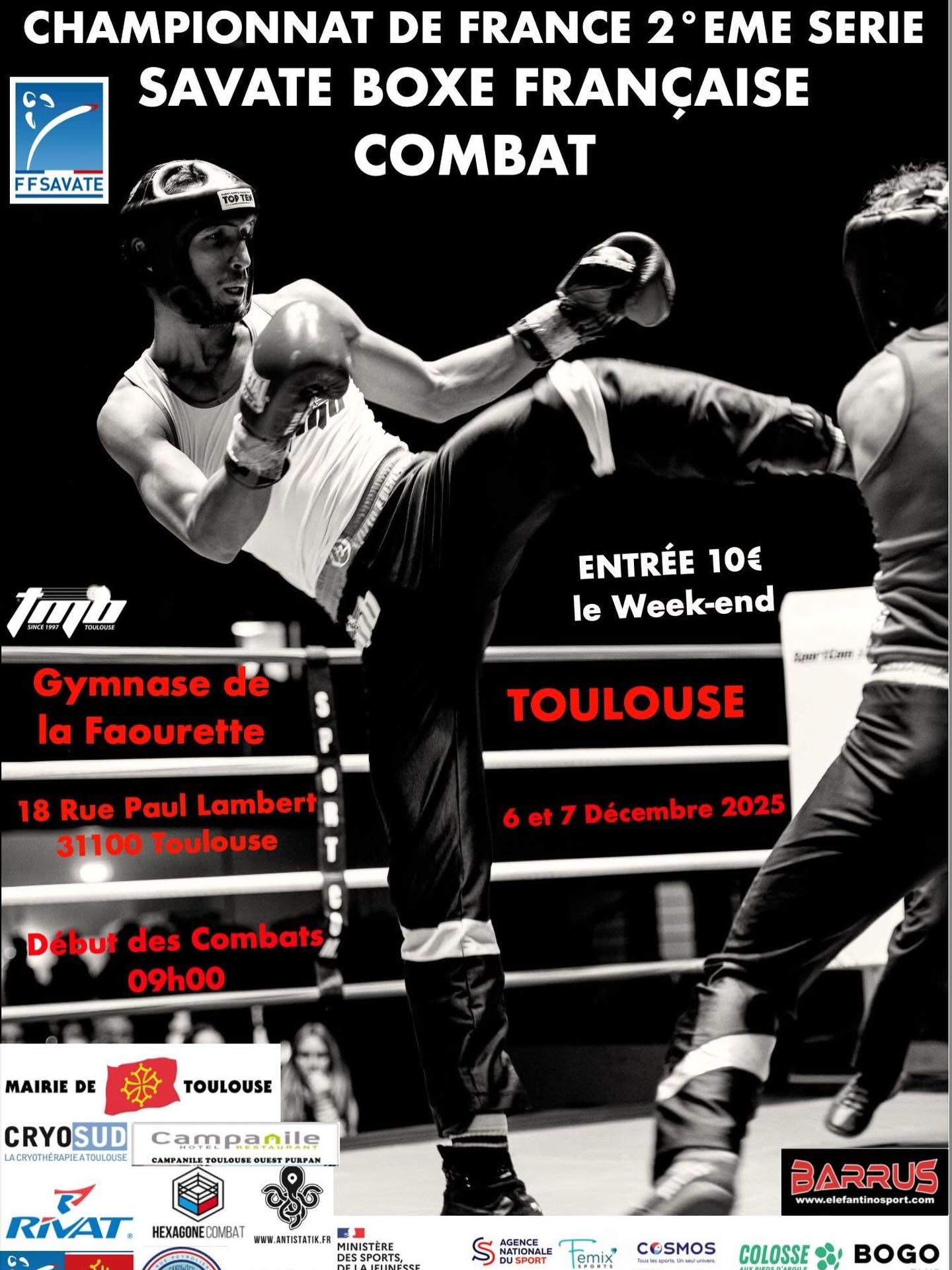Ce week-end, Milhane sera à Toulouse pour disputer son quart de finale du Championnat de France Premium Combat.
On vous tient au courant ! 🥊🔥