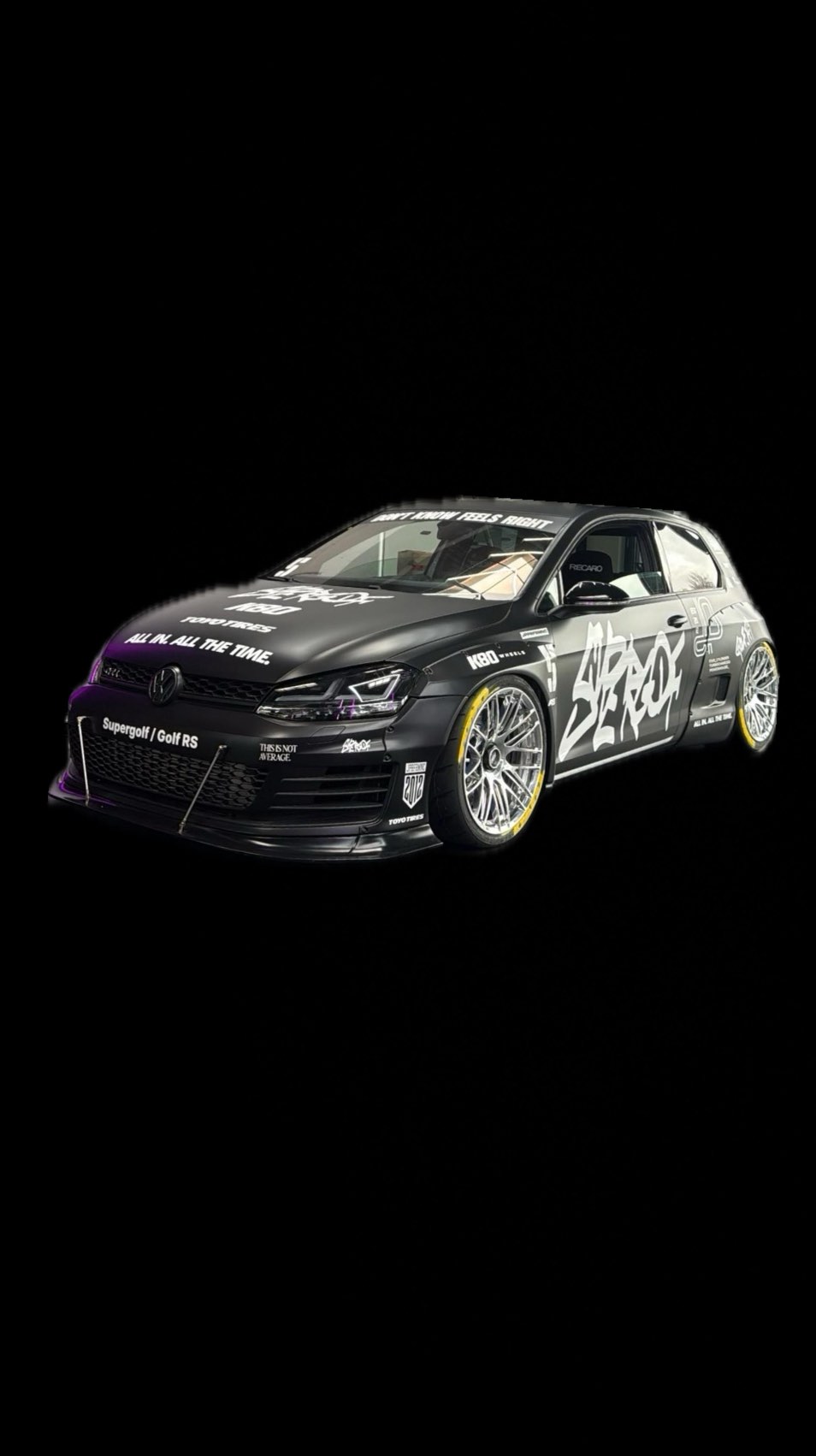 Supergolf RS Jp Performance
Schwarz Matt trifft auf weiß schrift.
#enjoyfahrzeugfolierung #jpperformance #carwrapping