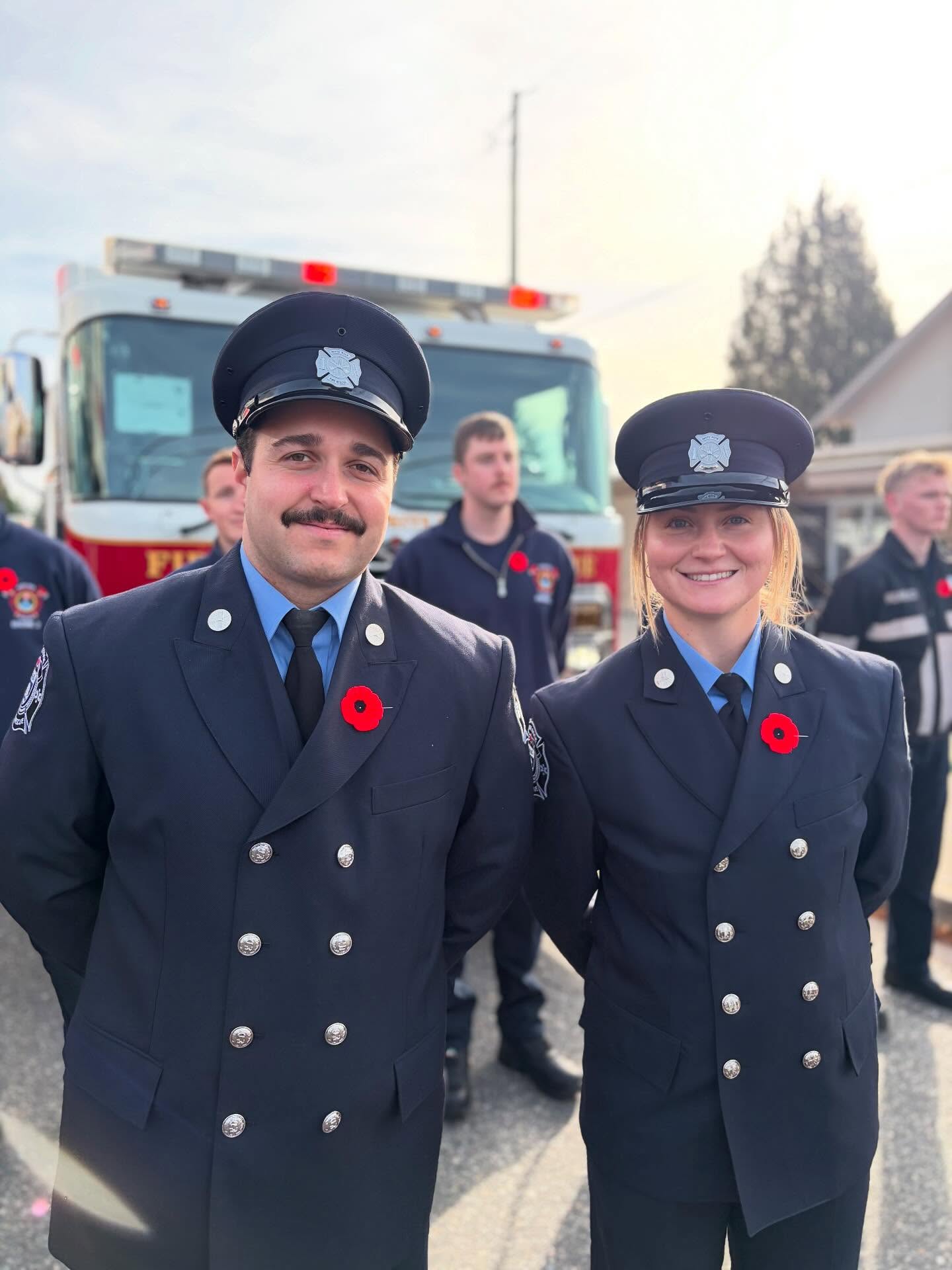 After a full year of drilling with crews, countless hours of study and getting comfortable in the kitchen, our two newsest recruits Eric Maas and Emily Latrace have successfully completed their one year probation! Congratulations to both of you on a remarkable year 👏