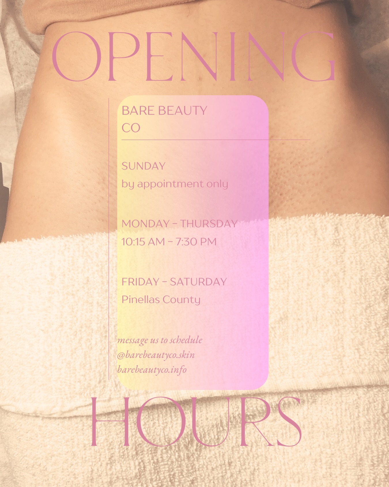 🎄Holiday Hours Update🎄
I would love to welcome new and existing clients to my suite to get holiday ready with a wax or facial ✨🥳
As I am finishing out the year as co-owner of @thewaxroomlargo in Pinellas County, I will do my best to fit everyone into my schedule, but as always, don’t hesitate to message or text if you need something outside of my availability 😘☺️ Updated hours for the new year to come….🤗
Let’s get Merry and Bright! 🤩🎅🏻
#facialwesleychapel #wesleychapel #floridaesthetician