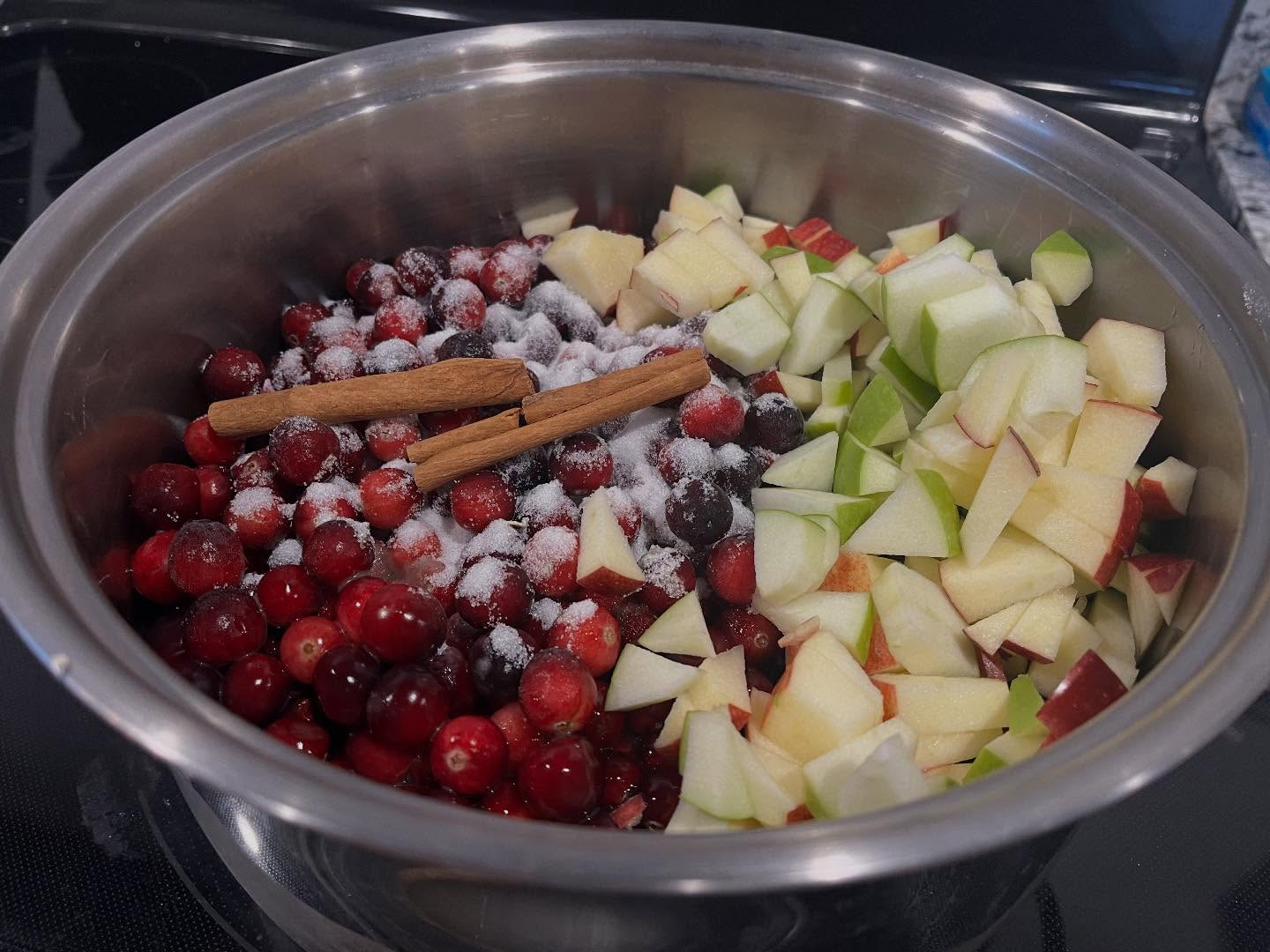 Happy Wednesday before thanksgiving. All is quiet here at. S’Wheat Farm. As we’re having about 16 or so over for dinner tomorrow, I’m doing a little prep. I am making my homemade cranberry sauce early. Homemade is the best and I never knew cranberry sauce actually taste good as growing up we had that canned stuff.( ick😳…) so posting pictures along with the recipe in case you want to make your own. Xoxo Gayle