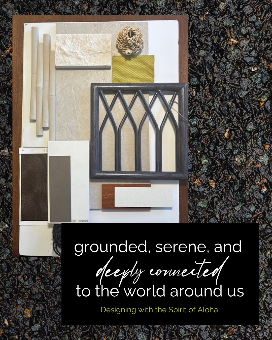 In this month’s feature, “Designing with the Spirit of Aloha,” I share how incorporating natural lava stones, basalt, organic woods, and earth-inspired hues can create spaces that feel grounded, serene, and deeply connected to the world around us.
#MoodBoard #InteriorInspo #HawaiiInteriorDesign
#BigIslandDesign
#HawaiiHomes #BigIslandHomes #HawaiiLiving #InteriorDesign #HomeDesign #LuxuryInteriors #LuxuryHomes #CustomHomes