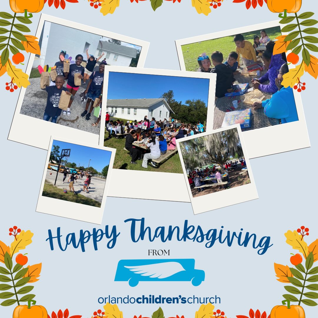 Our gratitude list is very long! To spend every Saturday morning with an amazing group of kids, work alongside dedicated volunteers and caring bus drivers, and see churches and organizations from across the city (and sometimes the world!) come together to make OCC happen is such an enormous blessing. Thank you for being a part of Orlando Children’s Church!