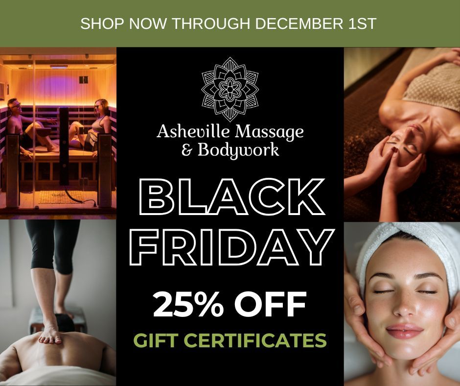 It’s Here! 🔥
Our biggest deal of the year —
Black Friday 25% OFF Gift Certificates
Now–Dec 1.
Give thanks. Gift wellness. 🍂🌿
Shop via link in bio.
