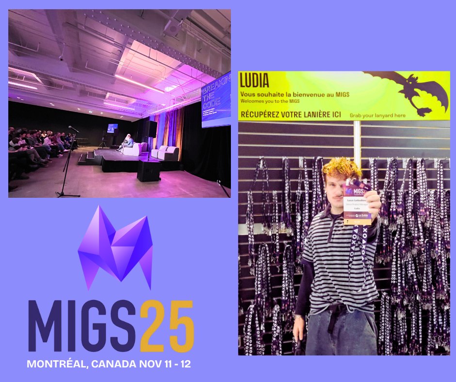 What an incredible two days at MIGS 2025! ✨
We were proud to join this year’s edition as Associate Partners, and even prouder to see so many members of our team enjoying inspiring conferences, meeting industry peers, and celebrating the creativity of our local ecosystem.
See you next year! #MIGS
#LudiaGames #MIGS2025 #MontrealGames #GameDev