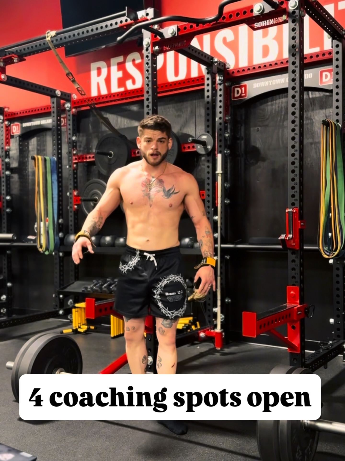 Everyone else is waiting for January.
I’ve got 4 spots open for those sick of pushing off their goals.
In-person coaching | custom training | real accountability.
Lock in a spot now and hit the New Year already ahead.
DM me for details.