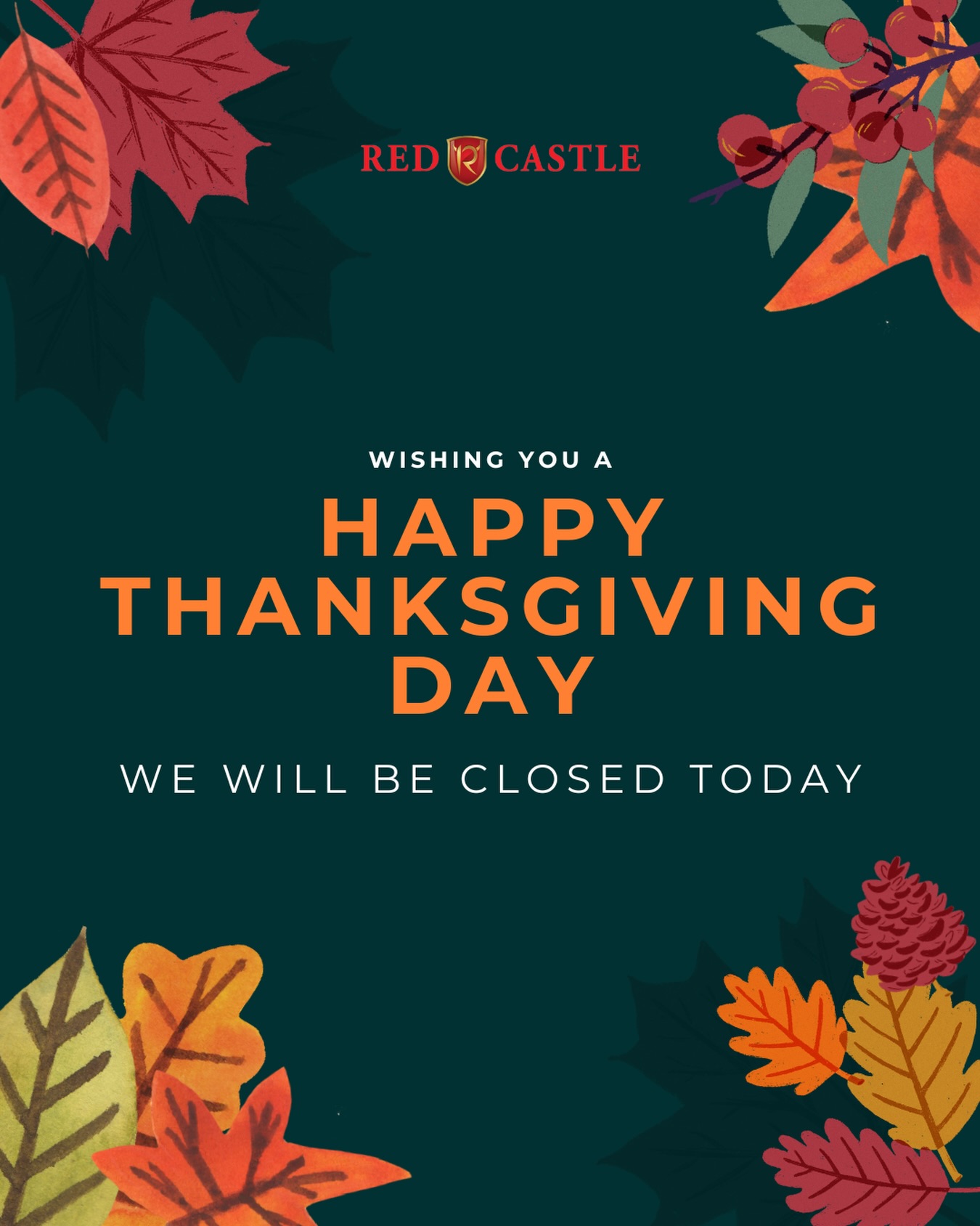 Red Castle KBBQ will be closed today in observance of Thanksgiving. We hope you enjoy a warm and restful holiday with your loved ones. Thank you always for your support.
8303 W Garden Grove Blvd, Garden Grove, CA 92844.
For any inquiries please call 714 636 9292.
#creativeinsidemarketing
