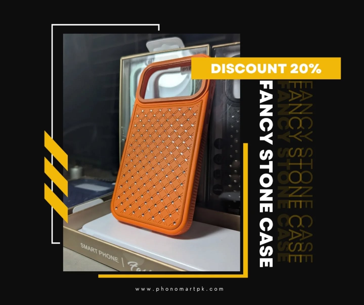 FANCY STONE CASE with premium leather feel on back, limited stock available, available for only Iphone 17 pro max.
Click on this link below to order this product.
https://www.phonomartpk.com/product-page/premium-classic-fancy-stone-protective-case-for-iphone-17-pro-max-ip17pm
#fancystonecase #iphonecases #iphone17promax