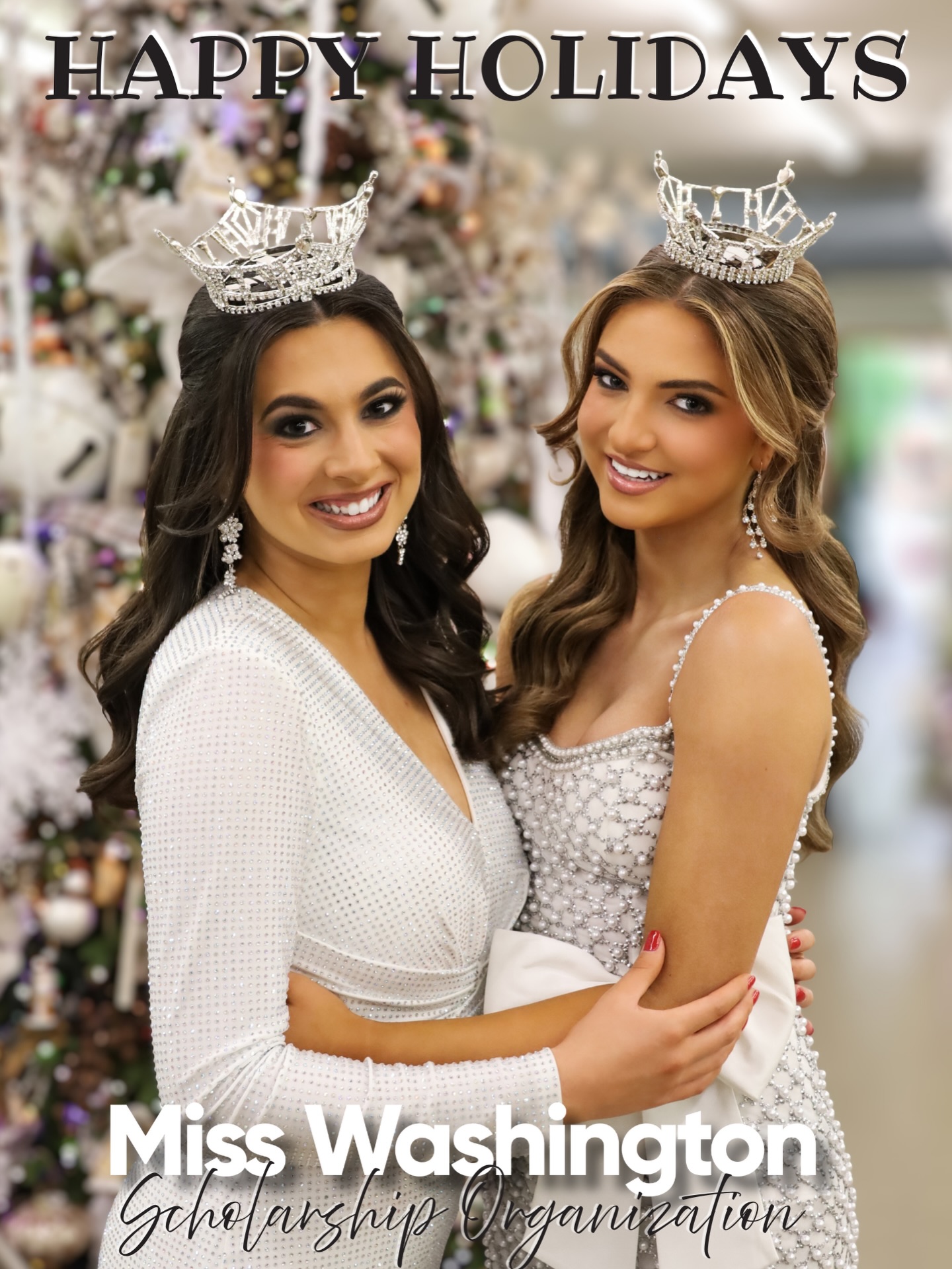 Merry Christmas and Happy Holidays from the Miss Washington Scholarship Organization. We are so thankful for these two phenomenal women! May this season and the new year bring you many blessings.
#missamerica #misswashington #happyholidays #merrychristmas
📸: @maddielouderphoto
💄: @artistrybyamanda
On location at @watsonsgreenhouse Olympia