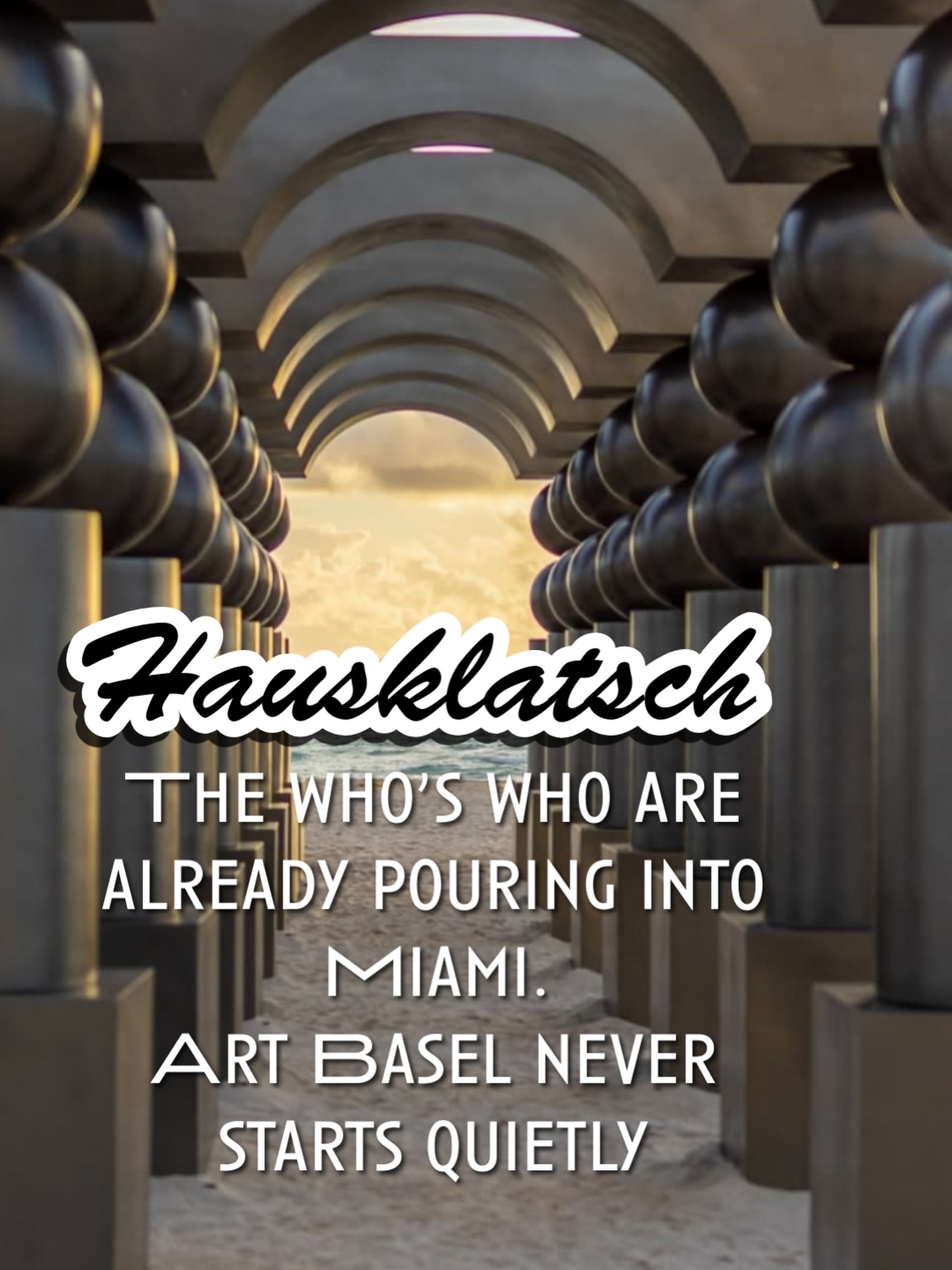 When the gates open, the elite don’t walk — they flood. #ArtBasel #MiamiArtWeek #BaselMiami #ArtBasel2025 #MiamiEvents #MiamiNights #HausKlatsch #HKMedia #ModernNobility #GalleryLife #ArtCollectors #FashionMiami #EliteLife #HighSociety #LuxuryCulture #MiamiScene #BaselVibes #MiamiInfluencers #ViralReels #ExplorePage