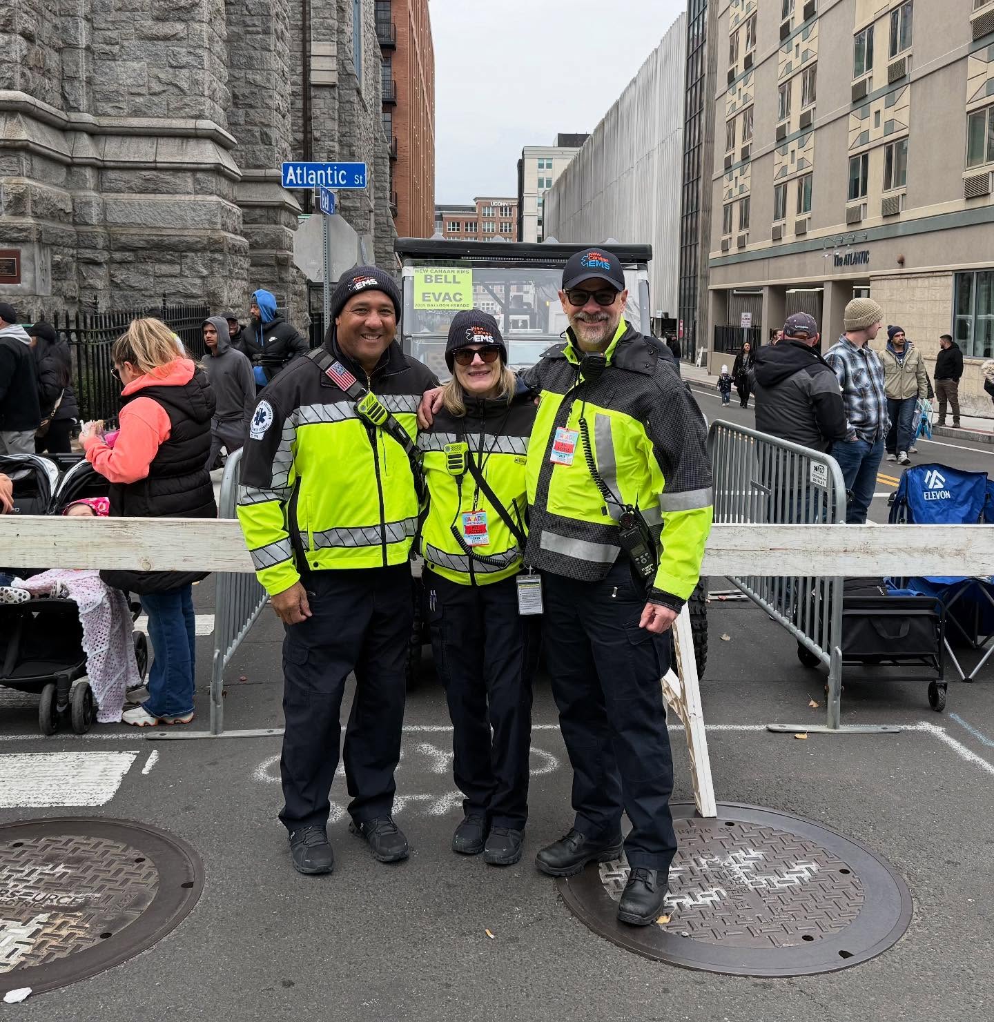 NCEMS was on hand to provide support for Sunday’s 32nd annual Stamford Downtown Parade Spectacular. More than 100,000 spectators filled the nearly-mile route as 15 giant balloons, marching bands and festive floats kicked off the holiday season in style. The parade is one of the largest of its kind in the country.