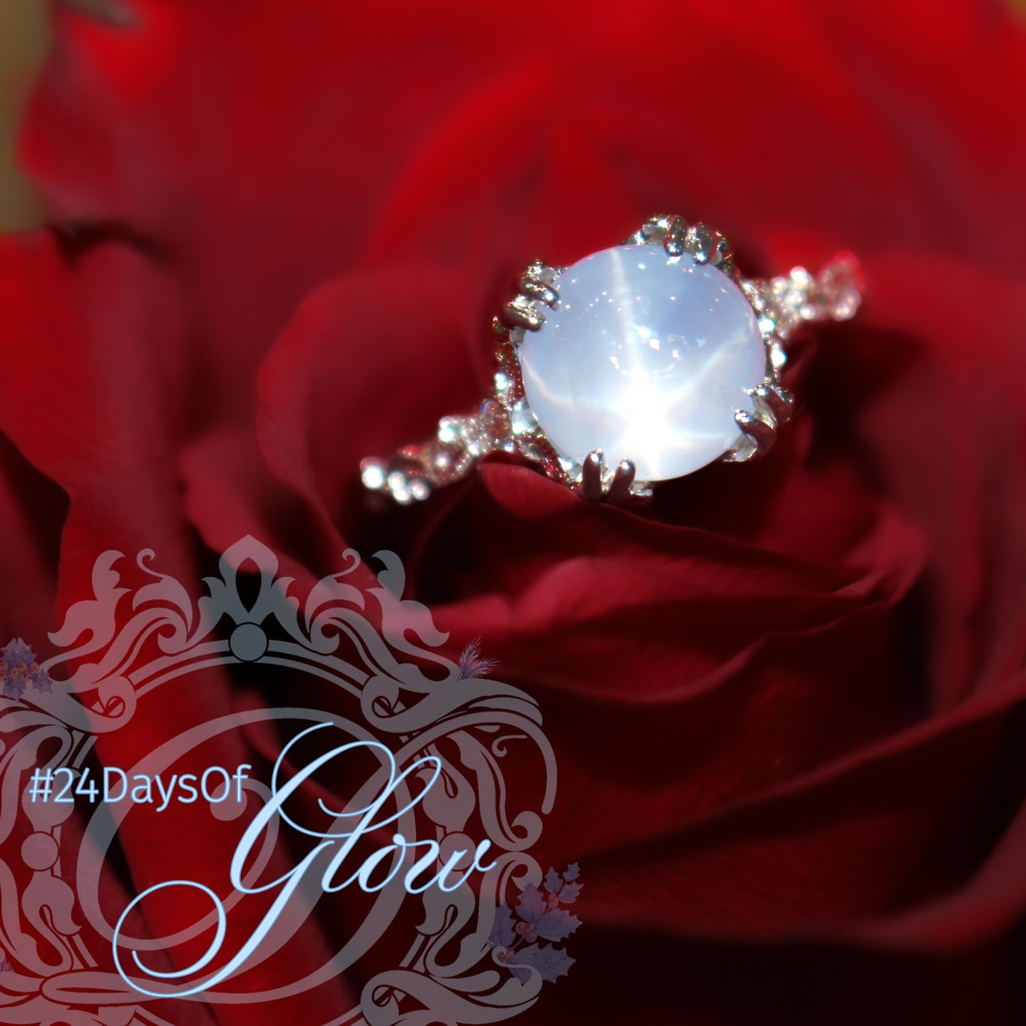 Our Holiday Advent Calendar begins ❄️✨To celebrate the boutique being open every day from December 1st to December 24th, a secret jewel from our holiday collection is making its way to your screen each day.
For Day 1 of #24DaysofGlow, nestled in this rose is an alluring ring with 4.20 carats Pale Blue Star Sapphire set in 14k white gold, adorning an antique-inspired filigree and millegrain setting, accented with two diamonds totaling 0.07 cts. Come by and see it sparkle in person!
#jewelryadventcalendar #starsapphire #sapphirering