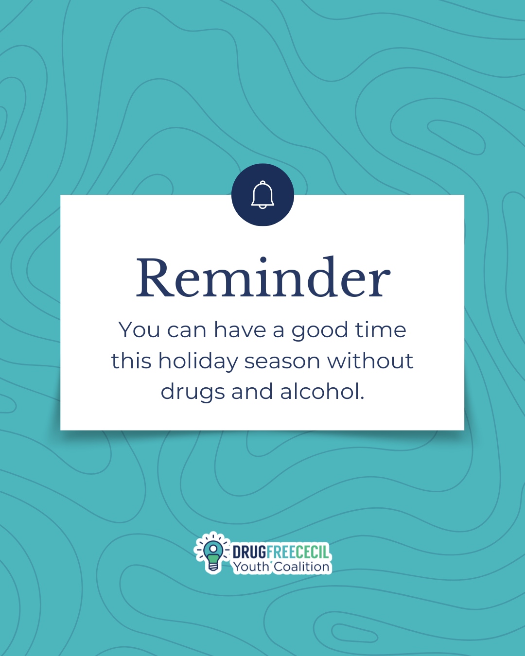 The holidays can be fun without drugs and alcohol.
#YouthAgainstDrugs #EmpowerYouthStayDrugFree #StrongChoicesStrongLives #BeDrugFreeBeStrong #RiseAboveDrugs #PreventionMatters #ChooseLifeNotDrugs #BeDrugFree #StayCleanStayStrong #LiveDrugFree