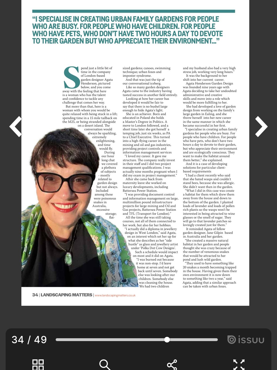 https://issuu.com/turfmattersonline/docs/landscaping_matters_winter_2025?fr=xKAE9_zU1NQ my interview in winter edition of Landscaping Matters :)