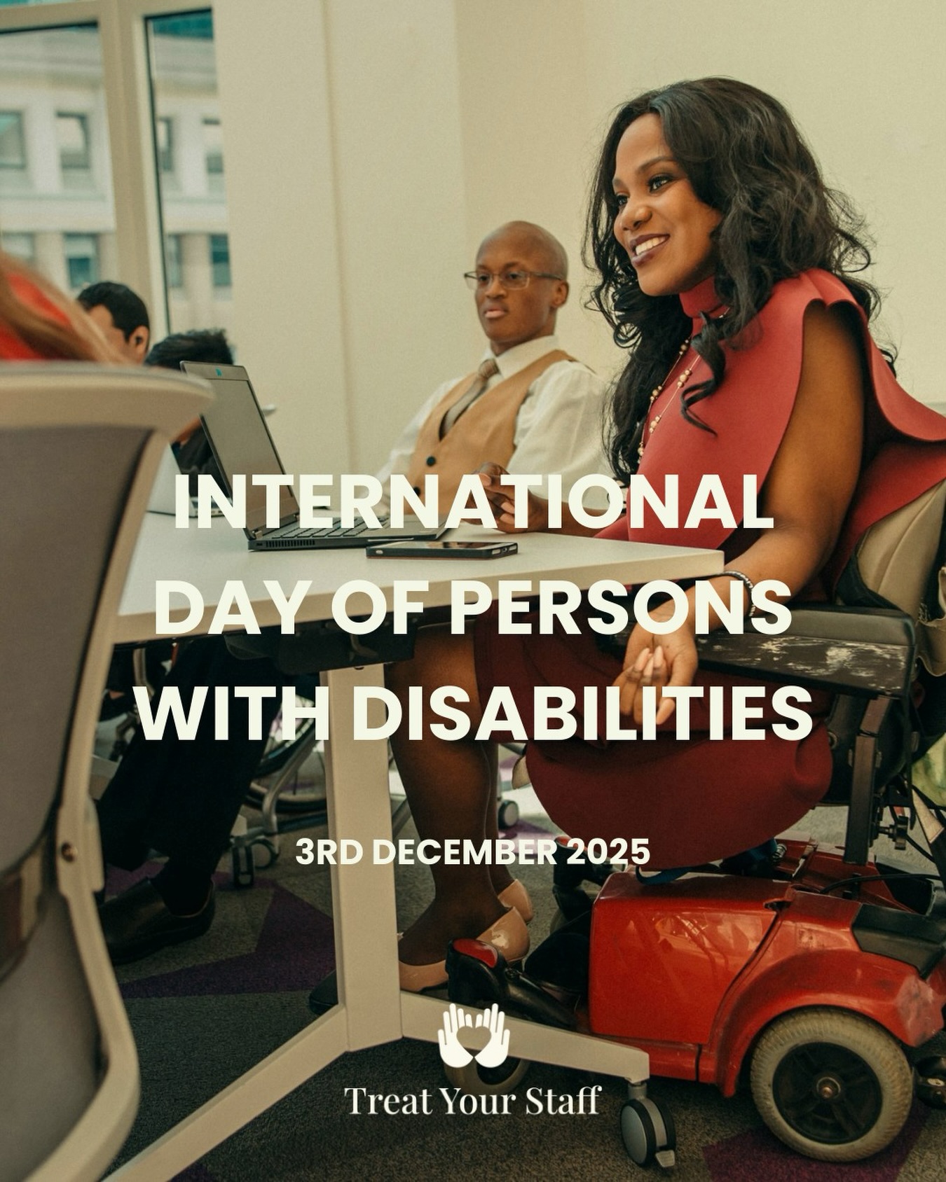 On International Day of Persons with Disabilities, we’re reminded that not every disability is visible, and not every need is spoken out loud.
Creating a supportive workplace doesn’t have to be complicated.
It can look like slowing down, asking thoughtful questions, offering flexible options, and making sure everyone has a space where they feel comfortable and respected. So take a moment and think about your team, their needs and how you can help them.
It is important to make people feel seen and understood as it allows them to feel their best- and when people feel their best, they also work their best.
At @treat_your_staff we believe real wellbeing starts with understanding, that goes beyond policies and truly considers people.
#InternationalDayOfPeopleWithDisabilities #WorkplaceWellbeing #InclusiveWorkplace #EmployeeWellbeing #HRLeaders #PeopleAndCulture #TreatYourStaff