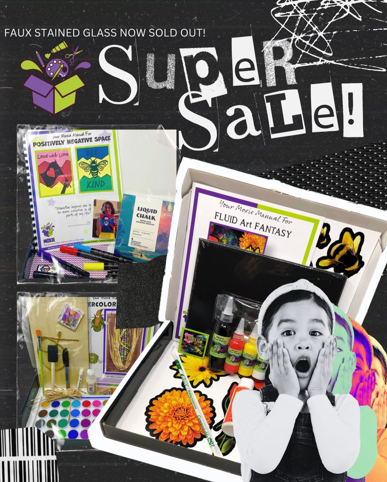 Your kiddos will benefit from this SUPER SALE! Head over to our website, check out these fun, educational art kits and save $$$! 💜 purchase one box or many! It’s the perfect time to save NOW with $5 off each box shown! 💚 (Faux Stained Glass is SOLD OUT)
In addition to saving $$ on individual boxes, you will receive FREE boxes and FREE shipping for a Semester Set (5 boxes) and also save an additional 15% with Year Long Set (10 boxes)! 💚 So many creative options to choose from!
Art kits all make GREAT GIFTS! The holidays are here! Stock up now! 💜
💜💚💜💚💜
*Be sure to add the promo code: SUPERSALE on your homeschool purchase order!
PLEASE SHARE THIS!
Visit MoxieBoxArt.com today (link in bio) for all the details!
#savemoney #artkitsforkids #artkits supersale holidaysarecoming greatgifts homeschool homeschooling allages savemoney youngartist funforallages dontmissout moxieboxart moxie moxieboxart