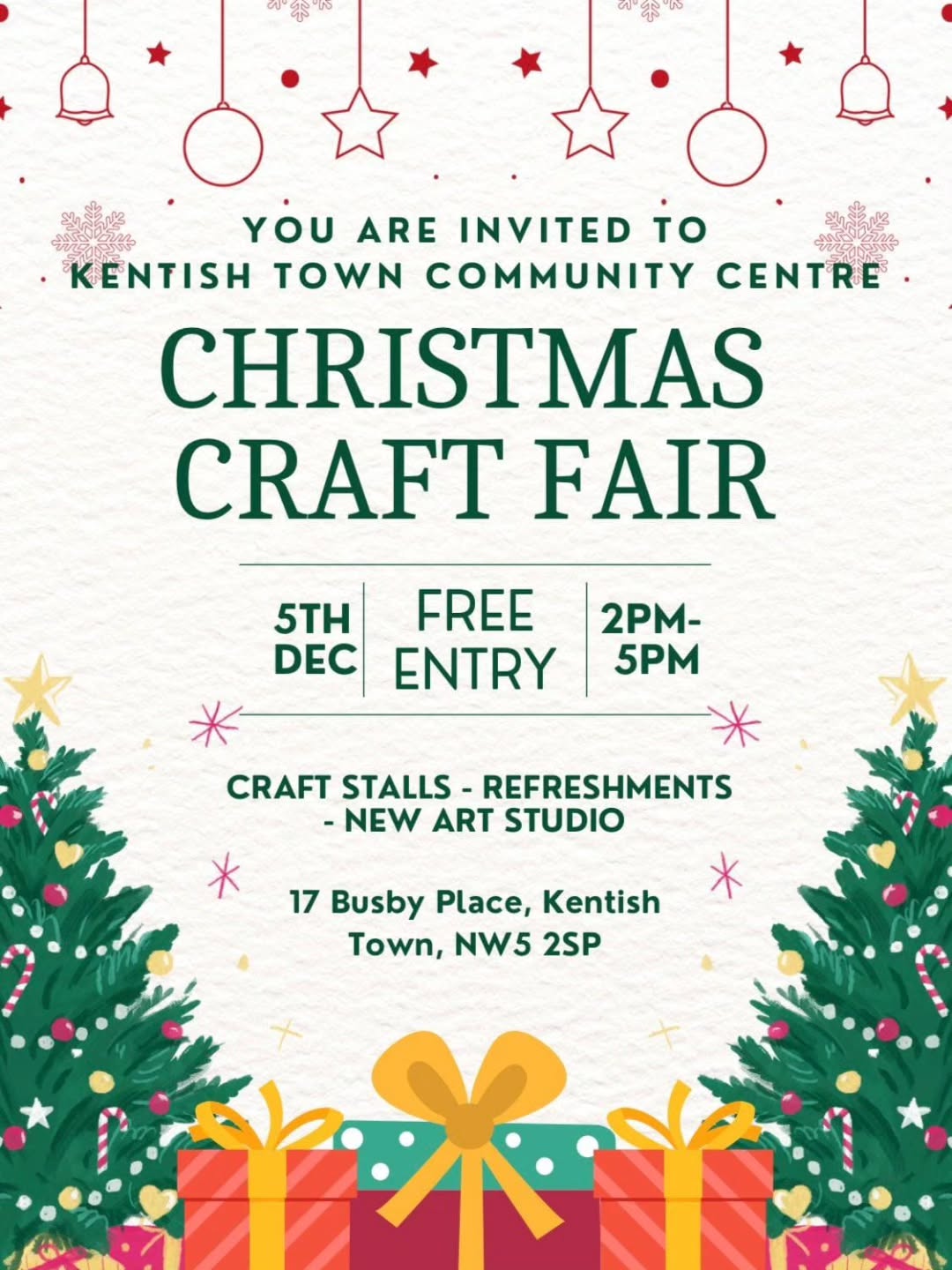 Yippee..... Am participating in a lovely Christmas stall tomorrow - here in Kentish Town NW5. Come and pop by πβ€οΈπ
#local #localbusiness #localmakers #localmaker #nw5 #smallbusiness #smallbiz #smallshop #entrepreneur #entrepreneurgoals #entrepeneurlife #christmas