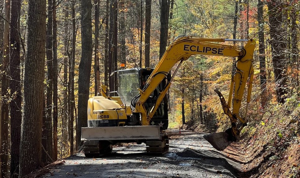 A look at some of our equipment at a job in Newport, Tennessee