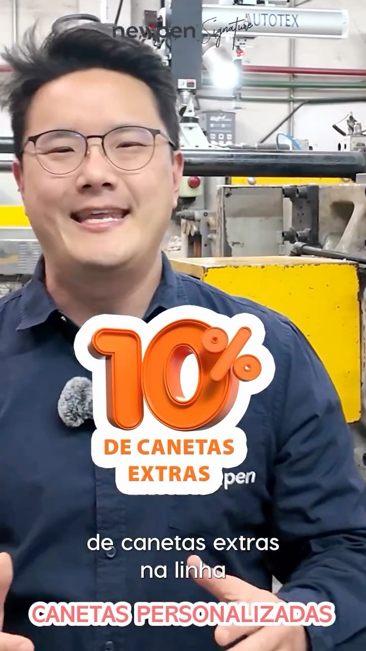 Se você precisa abastecer o estoque de canetas personalizadas a hora é essa!!
Válido somente no primeiro pedido.