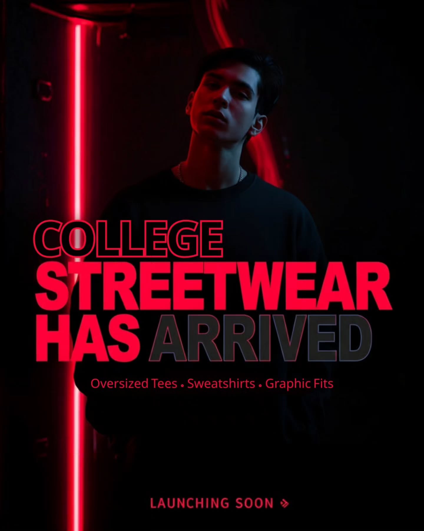 College streetwear has entered the chat.
Oversized Tees • Sweatshirts • Graphic Fits
Launching Soon. 🔥