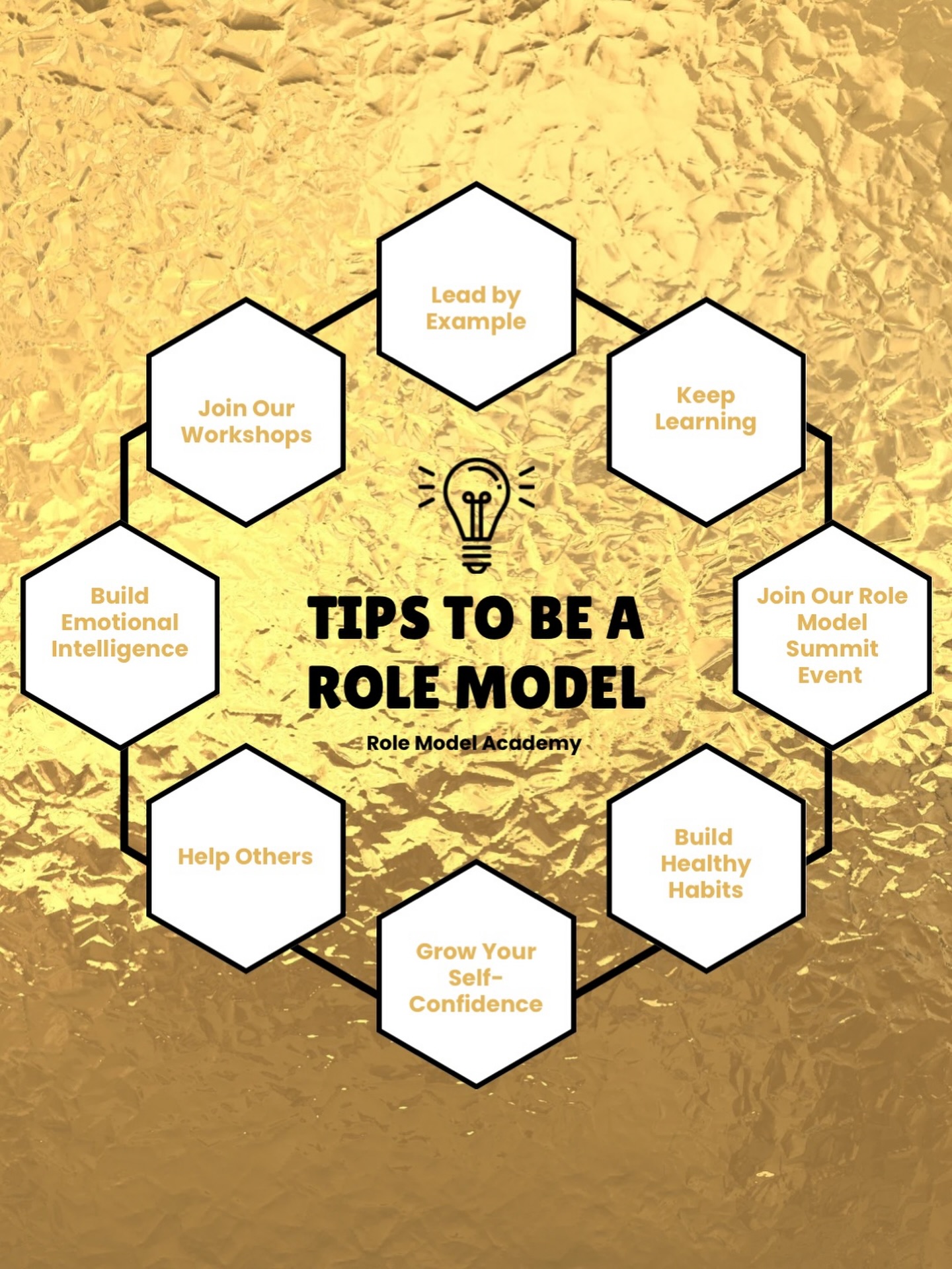 Be the example. Be the light. Be the role model.
✨💛
Join us at the @role_model_summit and start building the habits that inspire the next generation.
#RoleModelAcademy #YouthEmpowerment