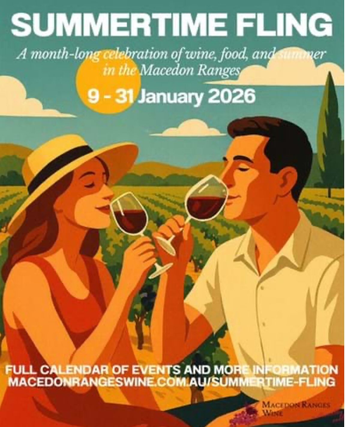 Such a great month of wine and fun in the sun!
Why not make a weekend of it and experience all that the Macedon Ranges has to offer?