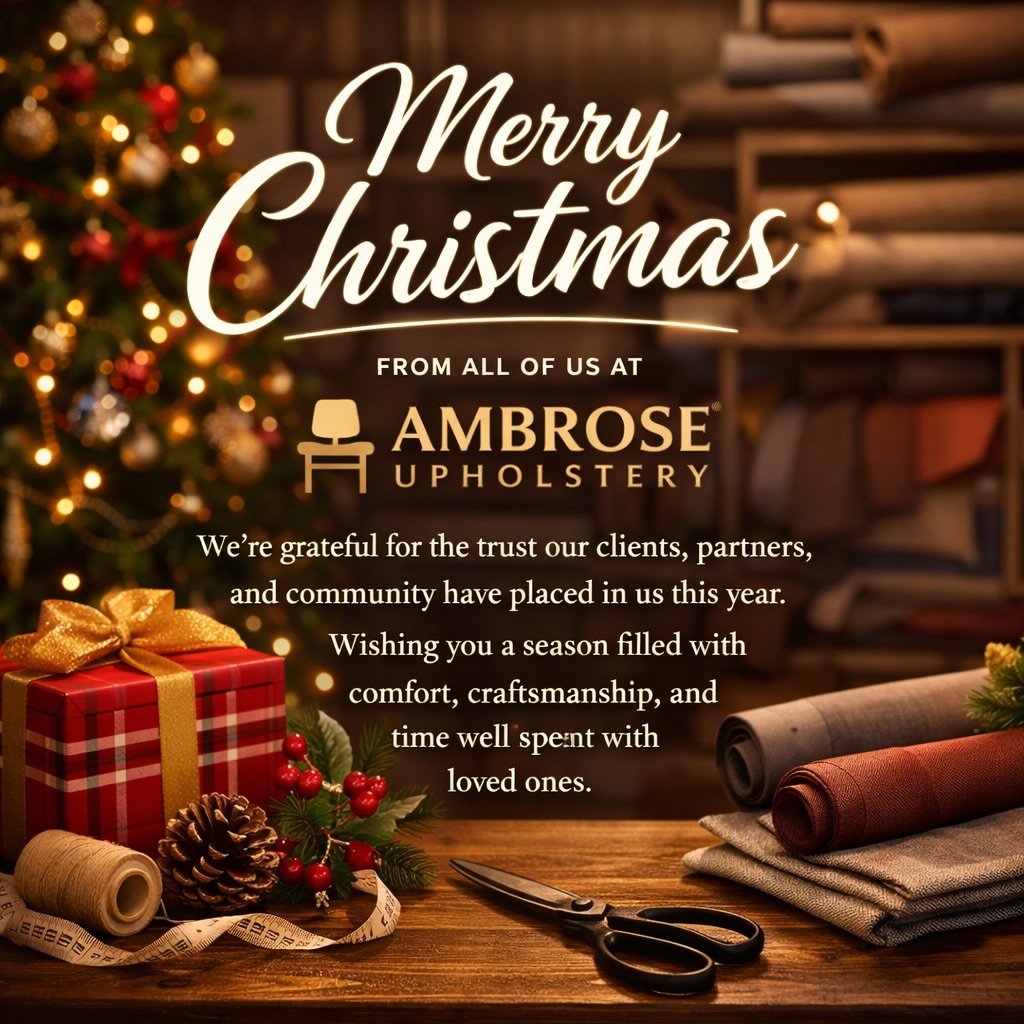 Merry Christmas! 🎄Thank you to everyone who supported Ambrose Upholstery this year, from residential clients to our commercial partners. We’re proud to serve Austin and look forward to creating more beautifully crafted pieces in the year ahead.
#ambroseupholstery #furnitureupholstery #austin #interiordesigners #texas
