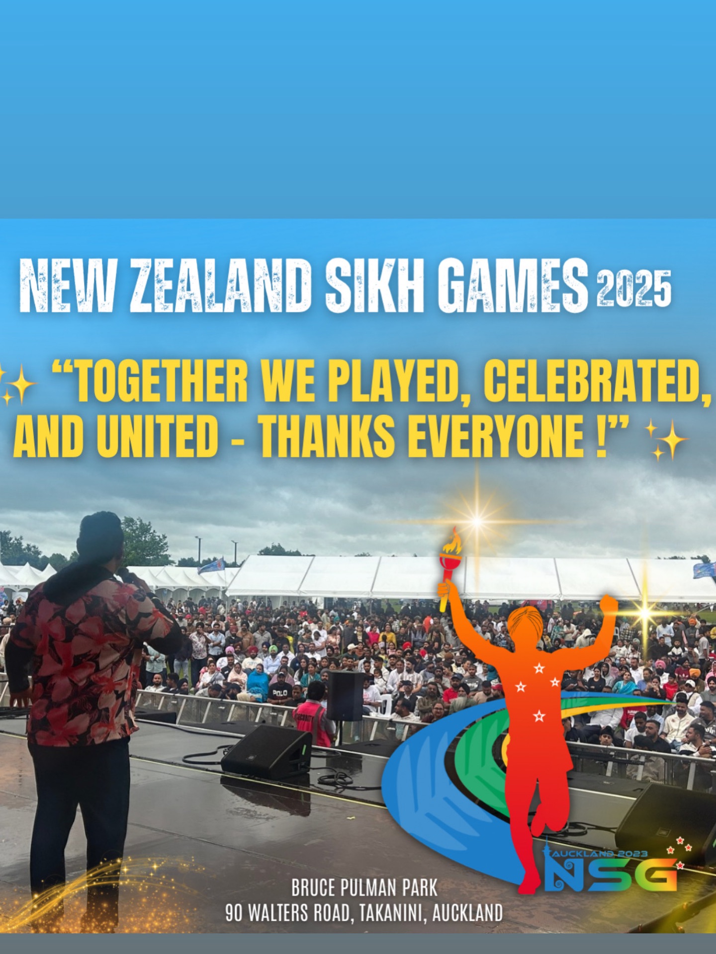 Thank You from the NZ Sikh Games Team
On behalf of the organizing committee, we extend our deepest gratitude to everyone who made the NZ Sikh Games a resounding success.
We look forward to seeing you all again next year, with even more passion and togetherness. Until then,
Dhanvaad & Waheguru Ji Ka Khalsa, Waheguru Ji Ki Fateh! ✨. #nz #punjabi #nzpunjabi #fy #nzsikhgames2025
