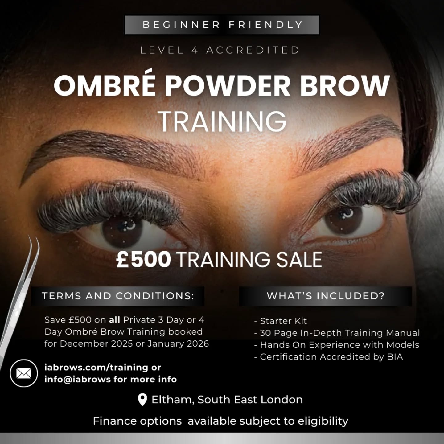 3 or 4 DAY PRIVATE OMBRร BROW TRAINING ยฃ1400/ยฃ2000
Book now and enjoy a special discount! Ends January 2026
Become your own boss! Learn how to create BOMB OMBRร BROWS - start seeing clients and generating a new stream of income ๐
Includes:
โ Work on up to 2 models independently
โ Starter Kit worth ยฃ250
โ 30 page In-Depth Training manual
โ Accredited Certificate of Completion
Bonus:
- BROW CORRECTION TRAINING
- LIVE OMBRร BROW DEMONSTRATION
- UNLIMITED ACCESS TO BROW MAPPING & TOUCH UP VIDEOS
ยฃ200 deposit required upfront
Finance available with PayItMonthly. Spread the cost over 6 months, subject to eligibility.
Book asap
Email info@iabrows.com
Website iabrows.com/training