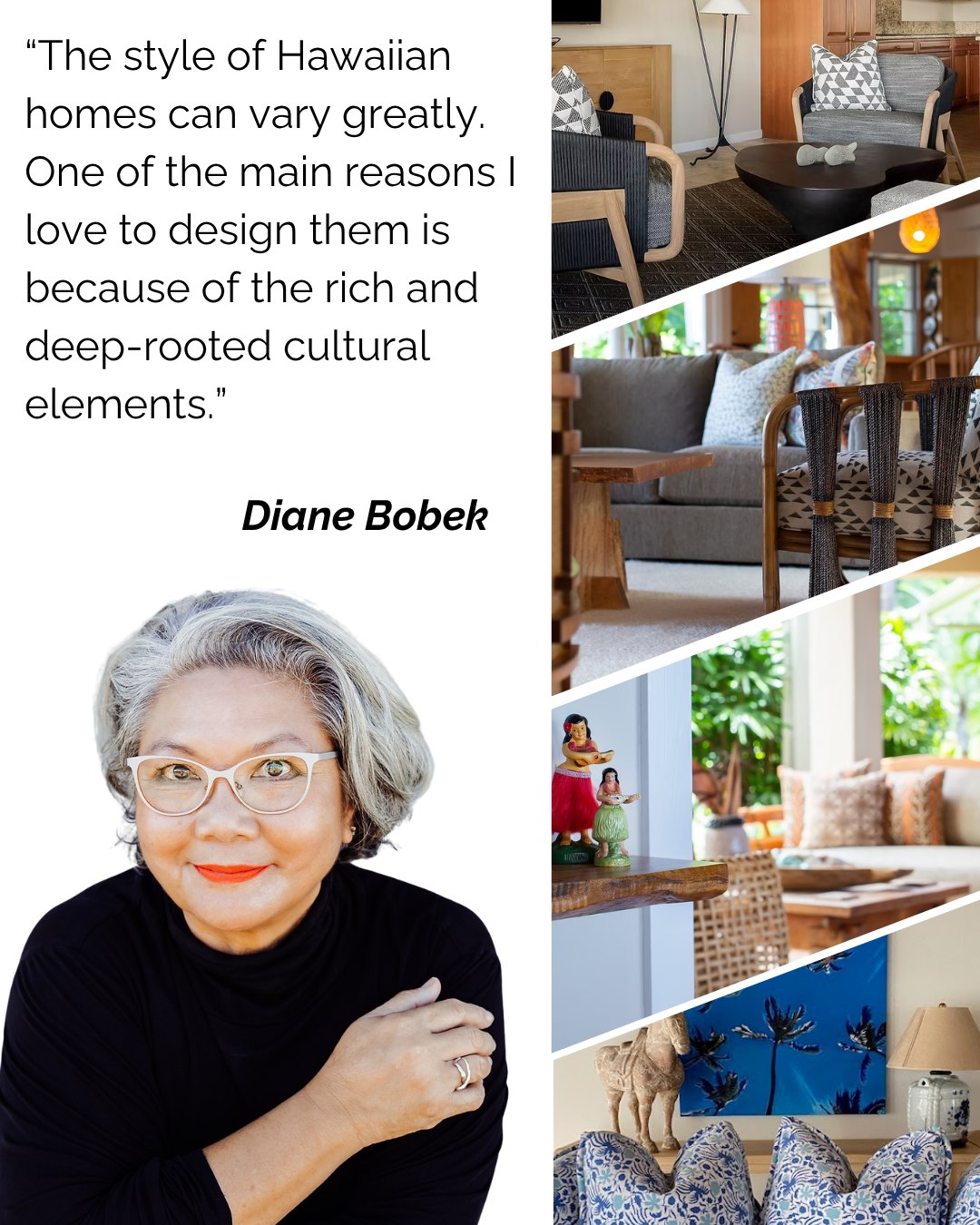 To truly emulate Hawaiian culture in my client’s homes, I think about the ever present casual sophistication and laid-back attitude.
#HawaiiInteriorDesign
#BigIslandDesign
#HomeRemodel
#CustomInteriors #HawaiiHomes #BigIslandHomes #HawaiiLiving #InteriorDesign #HomeDesign #LuxuryInteriors #LuxuryHomes #CustomHomes