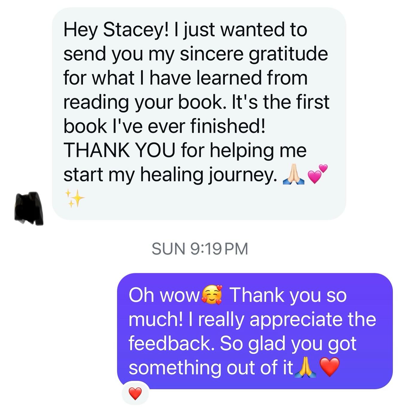 I love it when I find these messages in my DM’s from strangers!💖💖
It’s one thing to hear good reviews from friends and family, but it’s even better when you get them from people you don’t know!
If you’re ready to start your healing journey and don’t know where to start, then follow the link in my bio to grab yourself a copy.
#unearthingtheshadowofpain #writer #author #selfhelp #holistichealing #spiritualhealing #raiseyourvibrations #newearth #5dconsciousness