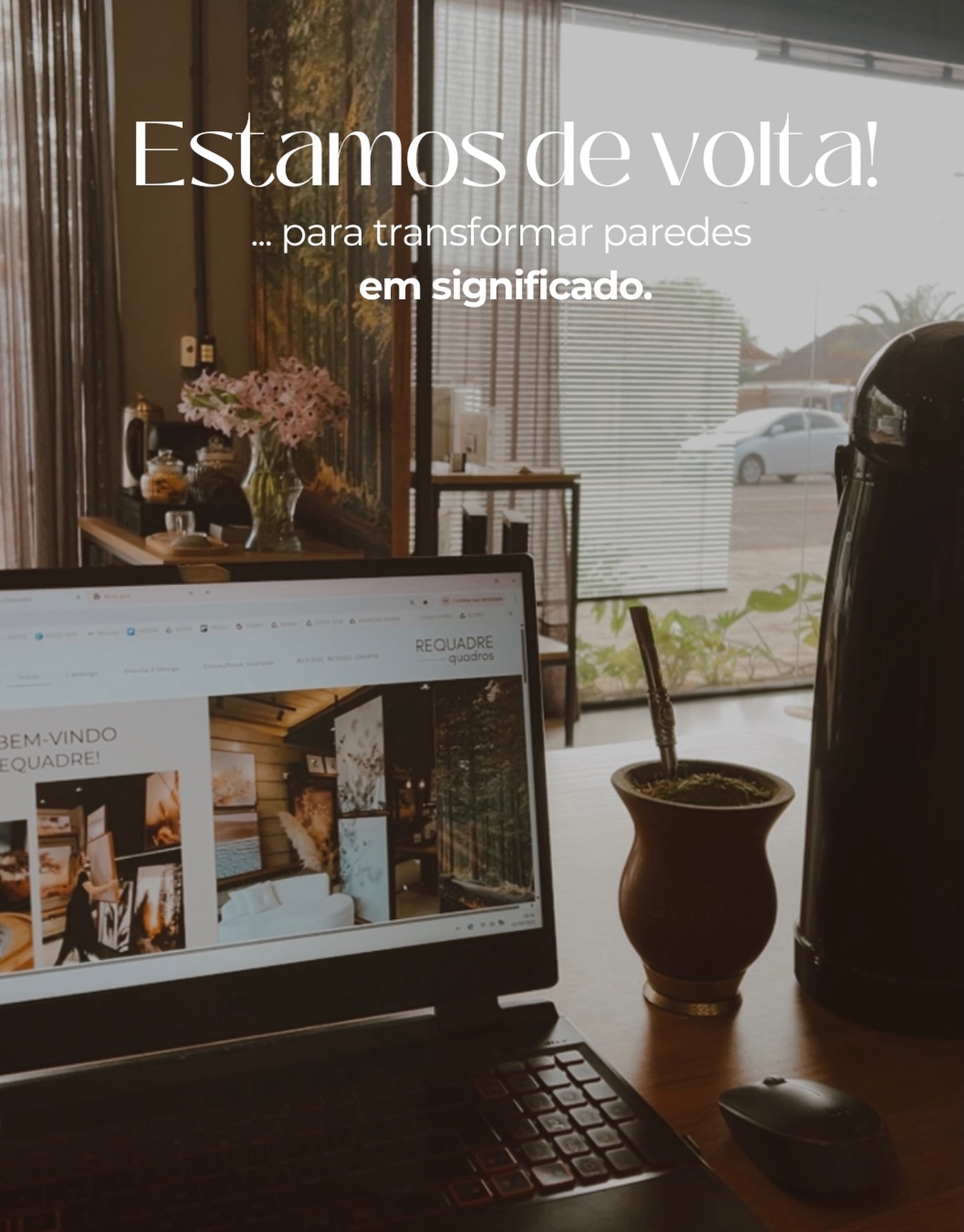 Estamos de volta, e será um lindo 2026! Te esperamos aqui na Requadre 🤍✨