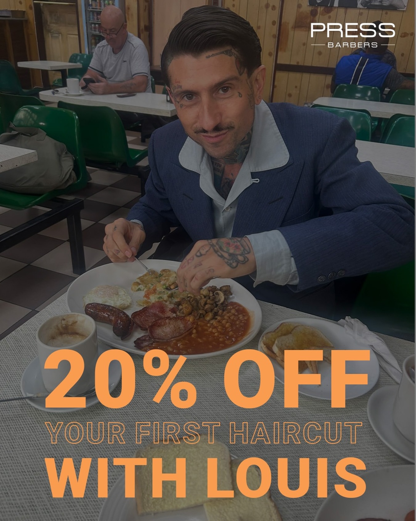 As it says on the tin!
Message us on here or book onlike through Booksy or www.pressbarbers.com all links on profile.