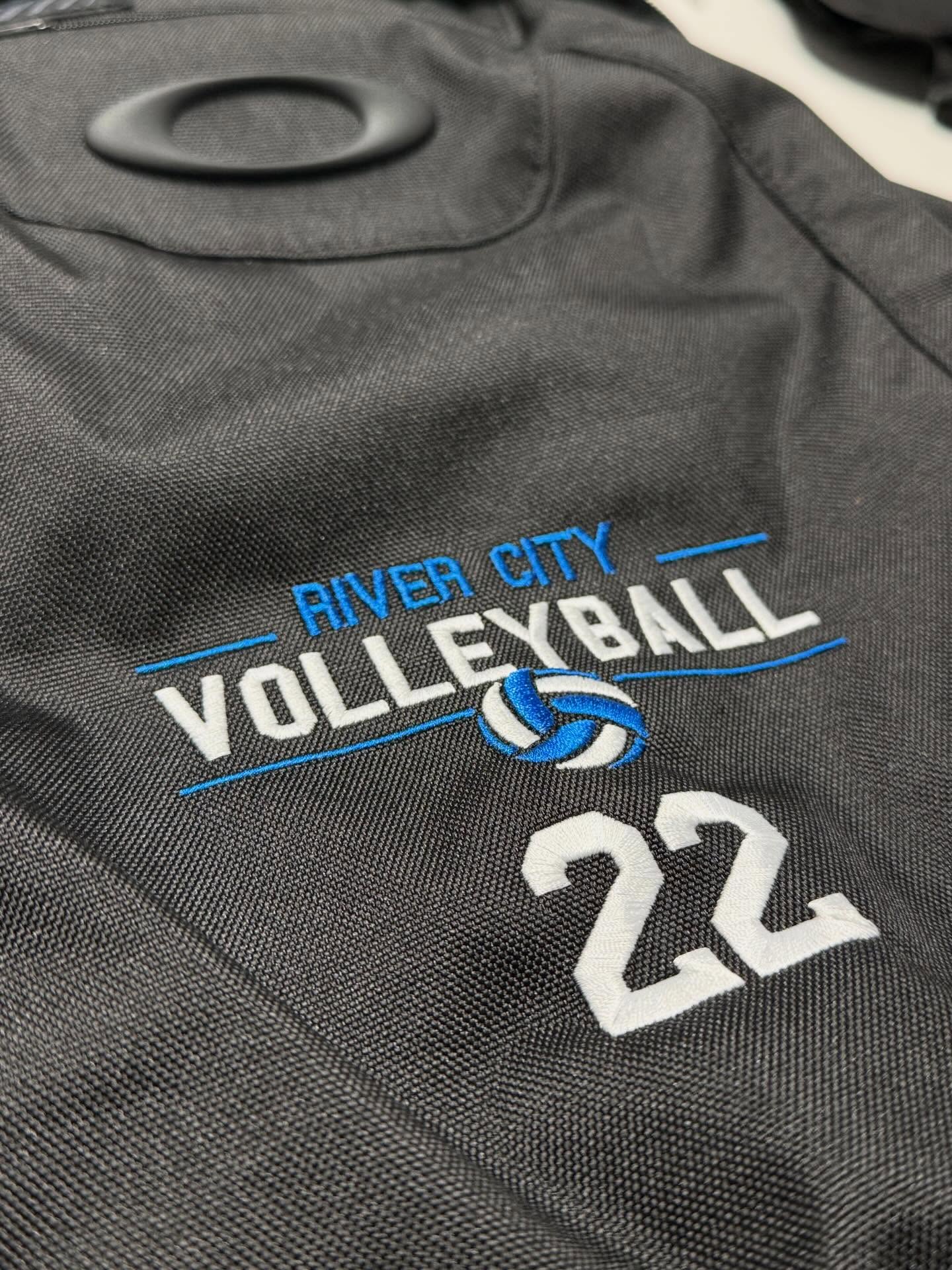 New game day backpacks embroidered for River City Volleyball. Game over!
.
.
.
#embroidery #volleyball #swag #riponwi #bluedesignco #custombackpack
