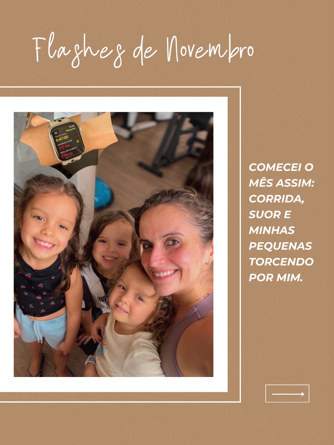 Meu novembro em pequenos flashes. Vida real, sorrisos reais.🤍📸”
E você? O que guardou do seu novembro? ✨