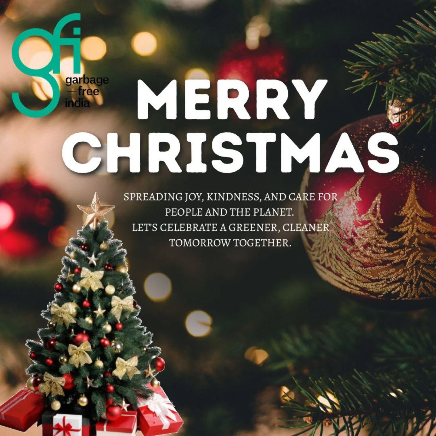 kindness, and sharing not just with people, but with our planet too.
Every small mindful action, every step towards reducing waste and caring for our surroundings, makes the world a little greener and brighter.
May this festive season fill your homes with joy, your hearts with gratitude, and your lives with hope for a cleaner, healthier tomorrow.
Merry Christmas & Season’s Greetings!
#MerryChristmas #SeasonOfJoy #GreenChristmas #GFI #CareForThePlanet SpreadKindness