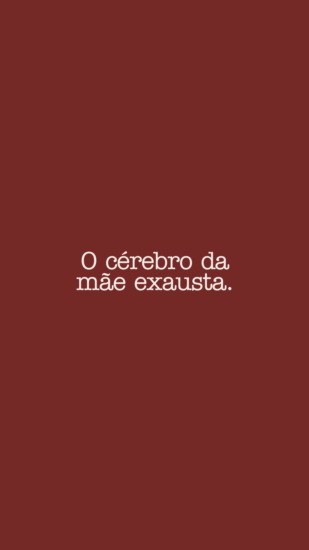 O cérebro da mãe exausta acredita que controlar tudo é o que mantém a vida de pé.
Ele tenta te proteger, mesmo quando isso te custa caro.
Então você tenta controlar as rotinas, as emoções da casa, o trabalho, os filhos, o relacionamento… e até a própria dor.
E, de pouco em pouco, você vai apertando mais e respirando menos.
Mas seu cérebro só faz isso porque aprendeu que abrir mão do controle era arriscado.
Só que a verdade da vida materna é outra:
Seu cérebro acha que controlar tudo te mantém segura.
Mas abrir mão do controle, às vezes, é o que realmente te salva.
Soltar não é ser inconsequente.
É viver com intenção, fazer o que é possível pra você e focar no que realmente importa.
Soltar é escolher presença, não perfeição.
É permitir que a vida seja possível, não inalcançável.
Você já percebeu que, na maioria das vezes, é uma luta de você com você mesma?
Pare e pense sobre quem é a pessoa que mais te cobra e te coloca pra baixo.
Você pode se surpreender com a resposta. 👀
E não, não é sobre se sentir vítima ou ter pena de você.
É sobre ter uma postura firme e gentil consigo mesma.
Dica de amiga. 🫶🏻
#maternidadereal #maternidadeconsciente #autocuidado #psicologiamaterna #atençãoplena