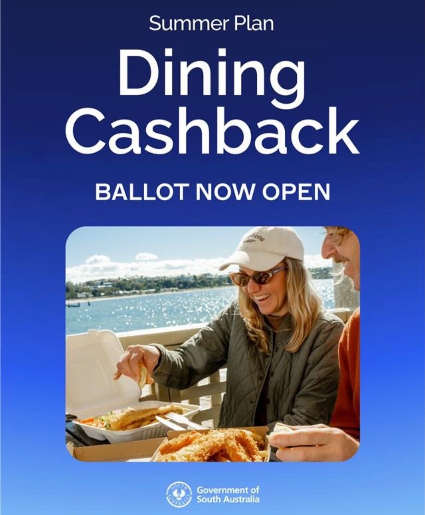 First round of dining cash back vouchers expire this Sunday 7th of December! So make sure you book in this weekend !
