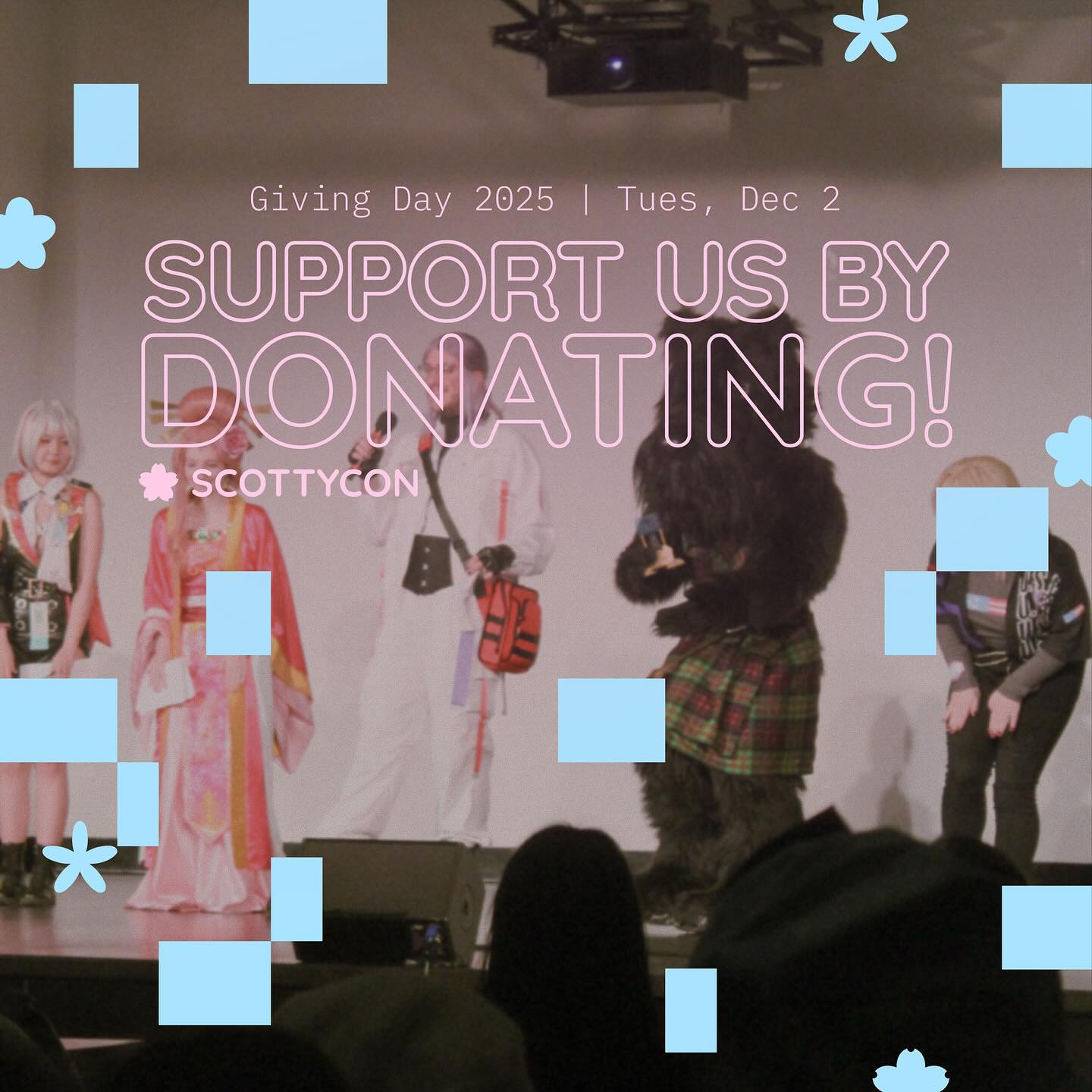 Carnegie Mellon’s Giving Day is today! ScottyCon is fundraising for our upcoming 2026 convention. We tremendously appreciate donations of all amounts, and all support will directly benefit our organization in improving the experience and programming for attendees!
Please support our organization at the following link:
https://givenow.cmu.edu/schools/CarnegieMellonUniversity/giving-cmu-day-2025/pages/student-organizations/scottycon