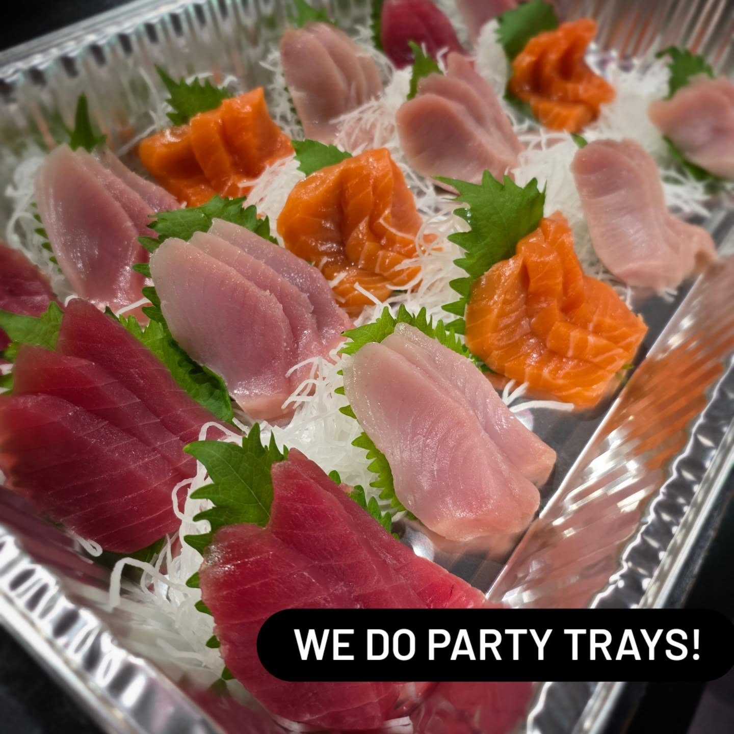Party tray alert! #partytrays #sushi #menloparkeats #food