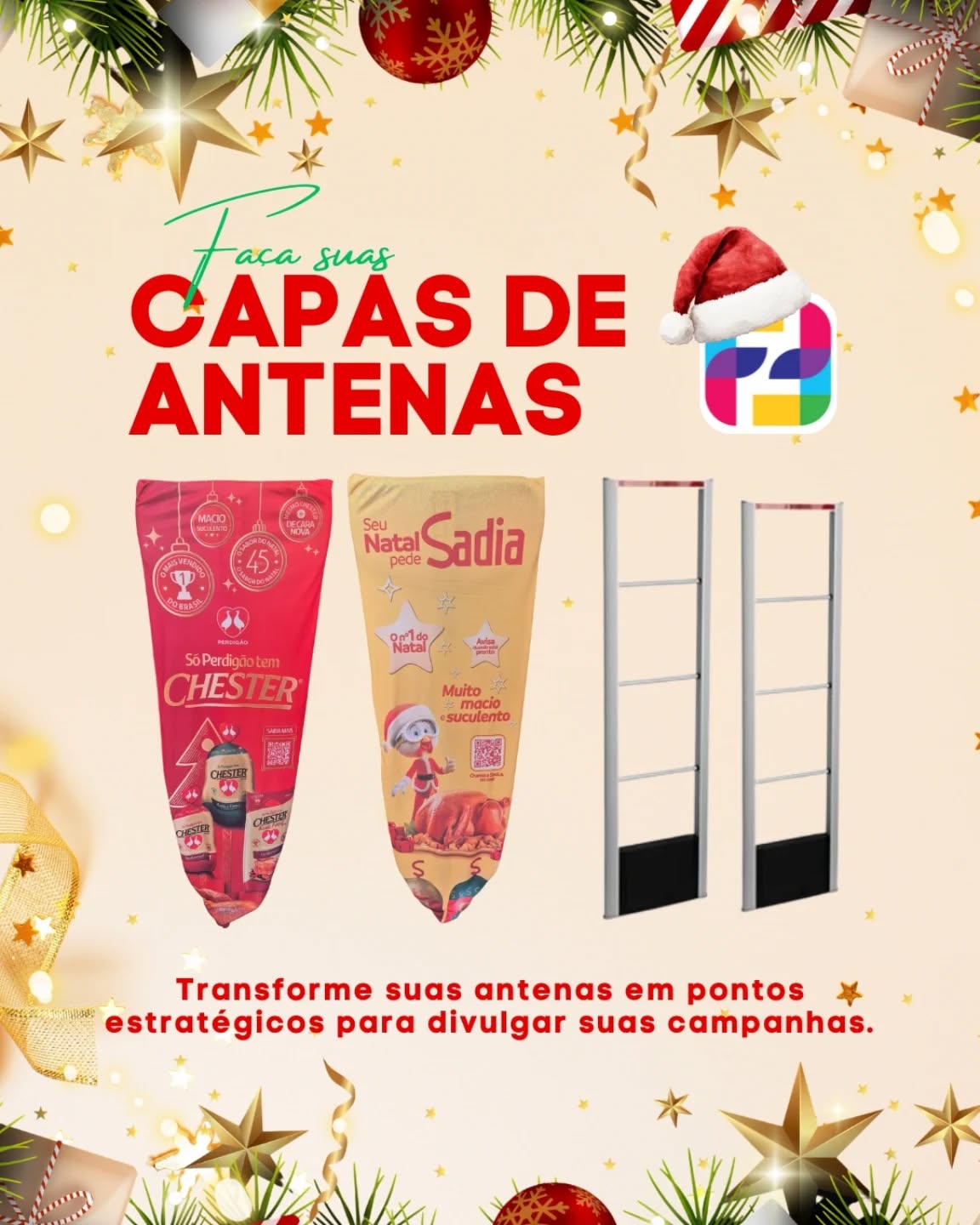 🎄✨ Neste Natal, sua campanha pode ir ainda mais longe! ✨🎄
As capas de antenas personalizadas da F&F Serviços Gráficos transformam pontos estratégicos da sua loja em verdadeiros canais de divulgação 🎯
Mais visibilidade, mais impacto e mais conexão com o seu público tudo no clima natalino 🎅🎁
Ideal para ações promocionais, campanhas sazonais e ativações no PDV.
📢 Faça sua marca ser vista onde o cliente passa!
👉 Fale com a F&F e leve sua campanha para outro nível.
#FFServiçosGráficos #CapasDeAntena #PDV #MarketingVisual #Natal2025