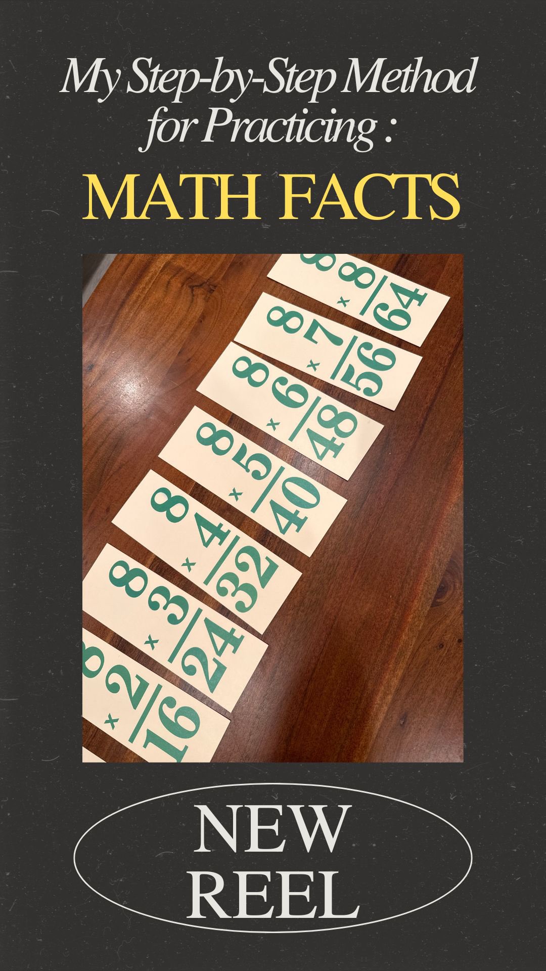 📚✖️ Helping Kids Master Math Facts at Home ✖️📚
Today I’m sharing a real look at how I introduced the 8× multiplication fact family to my daughter for the first time. This is the same step-by-step process I used in my Math Facts course, and it works because it adapts to kids in real time.
Here’s the progression you’ll see in the video:
▶️ 1. Skip-counting song 🎶
A skip-counting pattern gives kids an anchor. I use my own math fact songs, but any consistent tune works. The goal is simple — help them recognize the multiples.
▶️ 2. “See – Say – Hear” with all answers visible 👀🗣️👂
They look at the fact, say it aloud, and hear it spoken. That multimodal repetition is what builds automaticity.
▶️ 3. Repeat the cycle and begin flipping answers over 🔁
We keep the cadence but start removing answers so kids rely more on memory.
▶️ 4. “See – Say – Hear” with answers hidden 🙈
When Hadley gets a fact correct, I flip that answer back up. This lets her use the previous fact to “add on” when she’s stuck. When she pauses, we slow down, work in chunks of two facts, and loop back to rebuild confidence.
▶️ 5. Continue the process in smaller chunks
You’ll see me isolate the tricky facts and rotate between showing answers, hiding them, and practicing in tight segments. When she fully knows a fact, it moves to a separate pile — still visible so she can reference it if needed.
When I see she’s getting a little faster, I begin mixing the facts out of order to test for true mastery.
By the end, her toughest facts were 7×8, 8×8, and 9×8. You’ll also see her get a little fatigued — completely normal. That’s when it’s best to pause and revisit the next day. I usually stretch this process over three short sessions.
‼️ STAY TUNED: Part Two drops tomorrow 📹✨
I’ll share how we start day two and how her mastery progresses. Typically by day two, we’re ready to start practicing the facts out of order.
Once she has them automatized, we move into Lightning Rounds to build speed and confidence ⚡️🃏 and I introduce a math-fact app she uses to time herself.
If you want more videos showing how to teach math facts at home in a calm, structured, and effective way, follow along. 💛