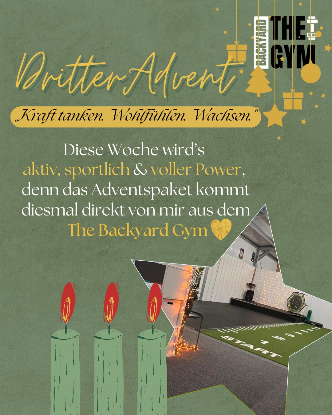 ❤️🔥 14.12. – 3. Advent mit The Backyard Gym!
Heute gibt’s ein echtes Power-Paket aus deinem Lieblingsstudio 🏋🏼♀️
Unsere Backyard-Bag gefüllt mit mega HOLY-Produkten, Shaker, kleinen Proteinsnacks und wahlweise 10er-Karte Kurse oder 5er-Karte Personal Training!
#TrainStrongFeelBetter ✨
Und so machst du beim Gewinnspiel mit:
1️⃣ Folge @the.backyardgym und @holysquad.official
2️⃣ Like diesen Beitrag 🤎
3️⃣ Kommentiere ob du dich über die Kurs-Karte oder das 1:1-Training freuen würdest und welches HOLY Produkt du unbedingt testen möchtest 💪🏼
4️⃣ Doppelte Gewinnchance: Teile den Beitrag in deiner Story - ganz wichtig: markiere uns, damit wir die Story sehen 👀
• Teilnahmeschluss: 19.12.2025
• Der/Die Gewinner/in wird am 20.12.2025 per DM benachrichtigt und auf Wunsch auch in der Story bekanntgegeben
Teilnahme ab 18 Jahren & ausschließlich über Instagram.
Die Gewinne sind nicht übertragbar & nicht auszahlbar.
Das Gewinnspiel steht in keiner Verbindung zu Instagram.
Rechtsweg ausgeschlossen.
Viel Glück und einen schönen 3. Advent 🕯️🕯️🕯️🍀
#adventskalender#advent#presents#studio#fitnessmotivation#memberbenefits#surprises#goodtimes#christmasseason#christmastime#adventadvent#adventstürchen#groupfitness#personaltraining#privat#gym#smallbusinessowner#thebackyardgymsaar#püttlingen#saarland#xmas#holy